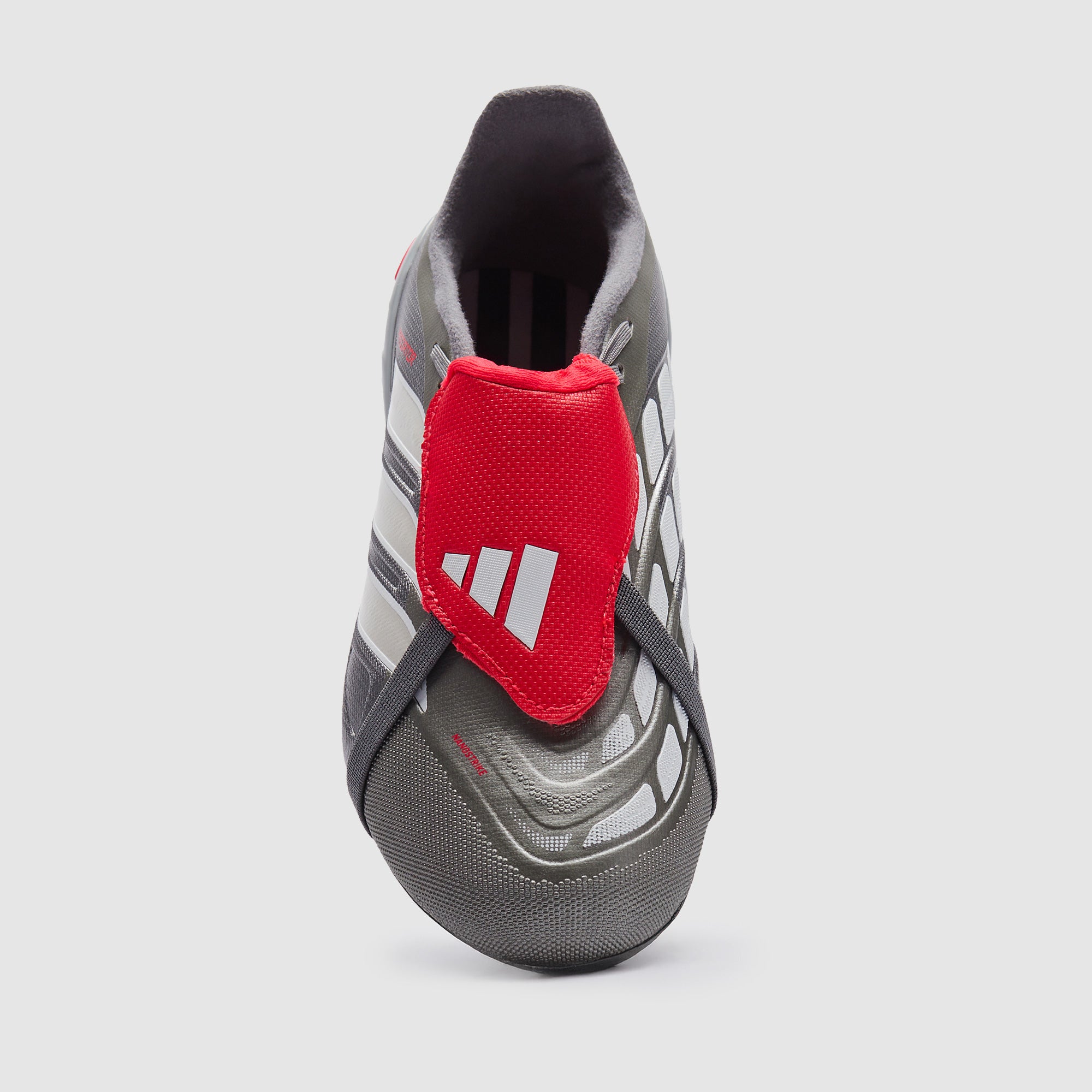  Predator サッカーシューズ グレー/レッド adidas Kids Predator League Tongue Firm Ground - Iron Met./Zero