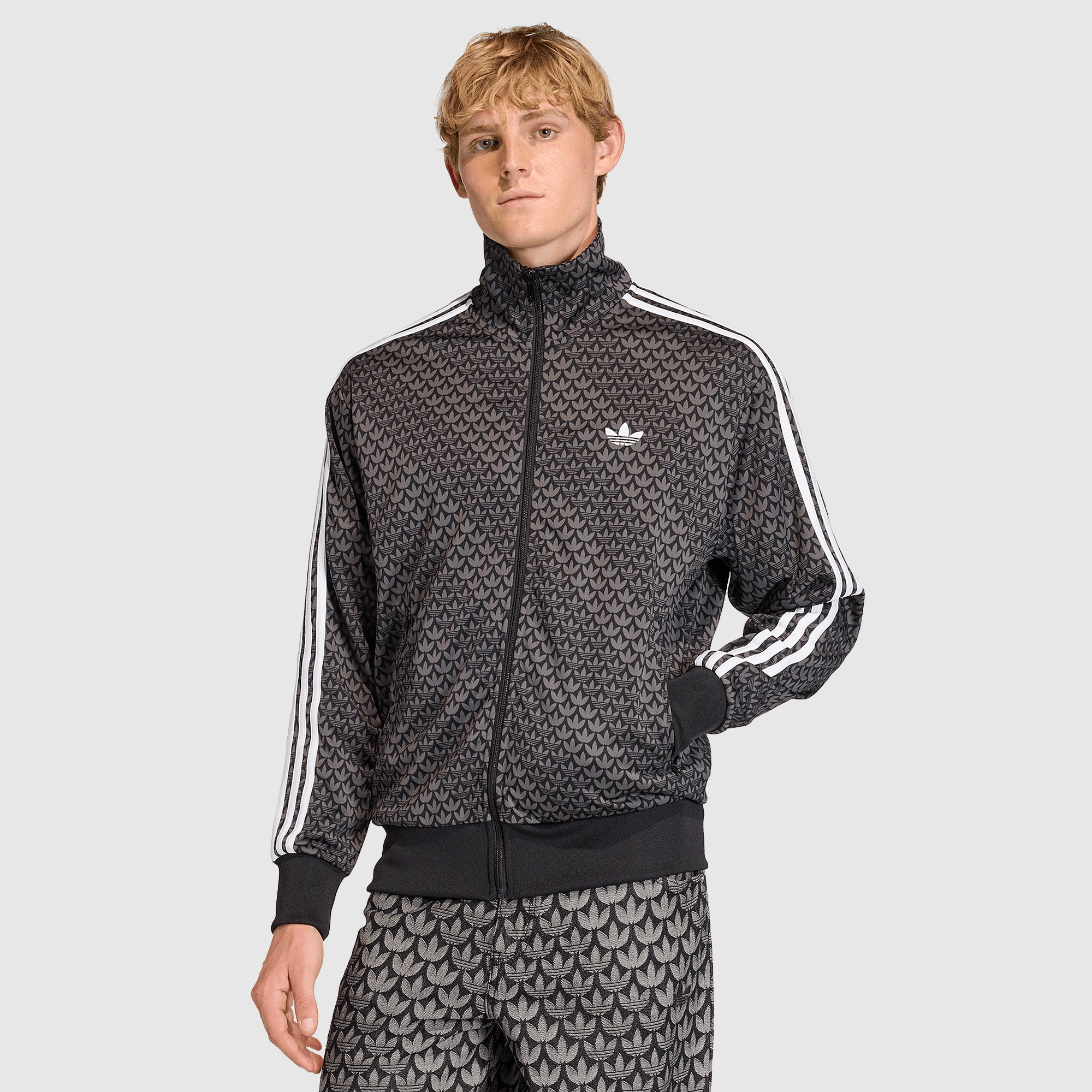 adidas Originals Firebird Track Top - Black - Tops - Mens Clothing