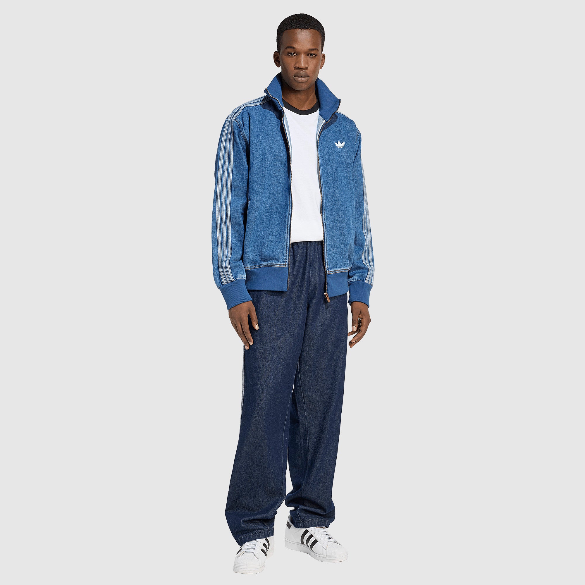 adidas Originals Firebird Track Top - Medium Vintage Denim - Tops