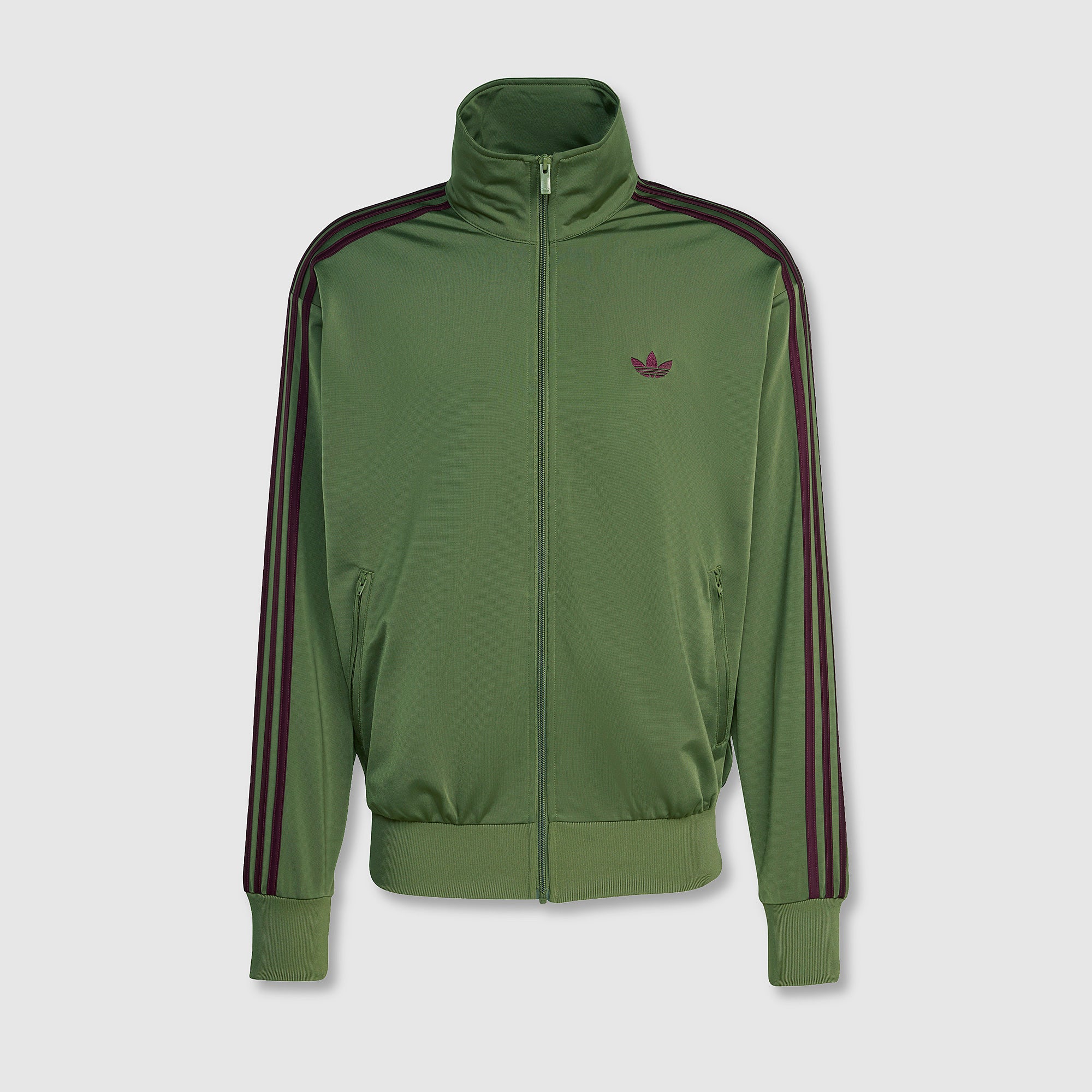 adidas Originals Firebird Track Top - Focus Olive/Maroon - Tops