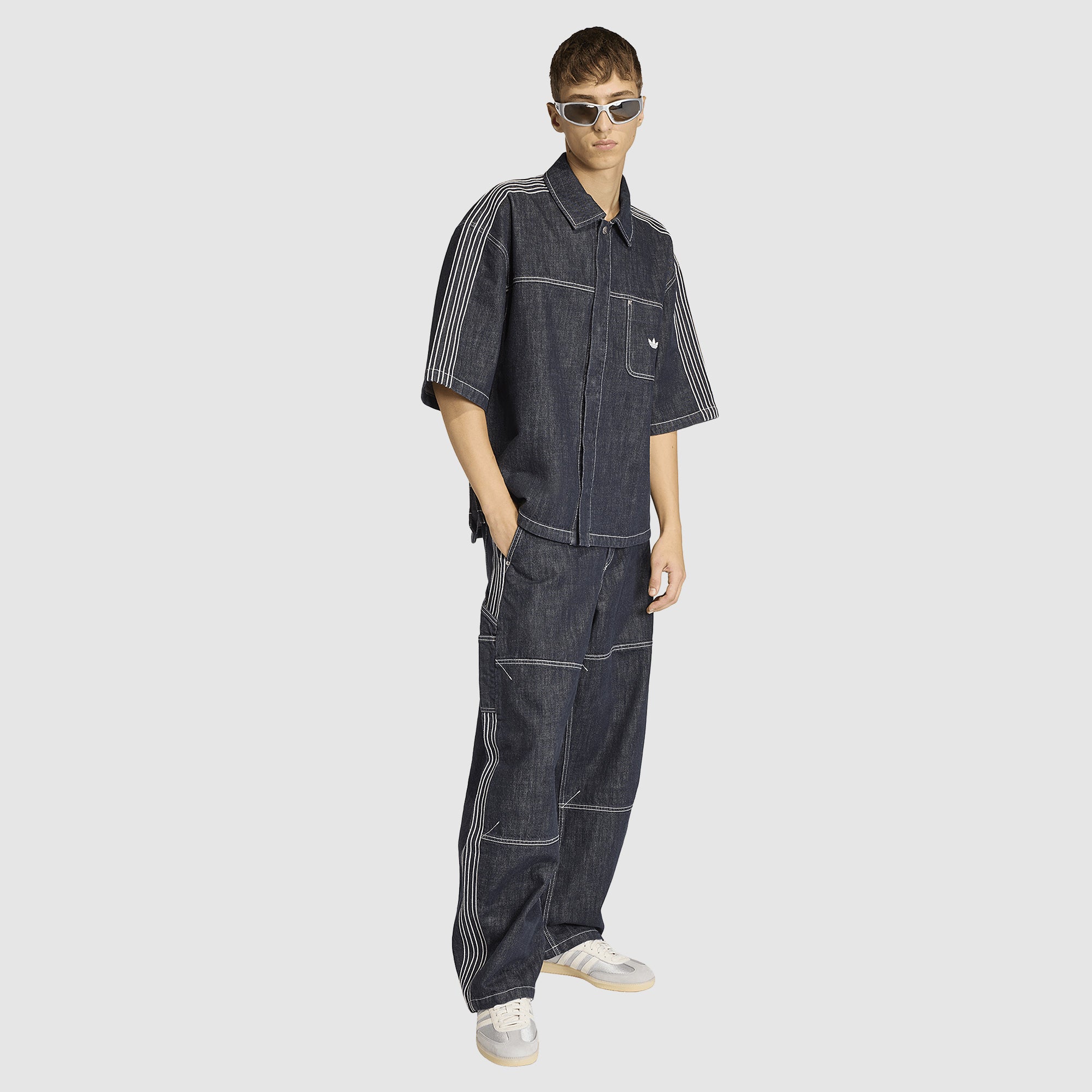 adidas Originals Denim Work Trousers - Indigo Denim - Bottoms