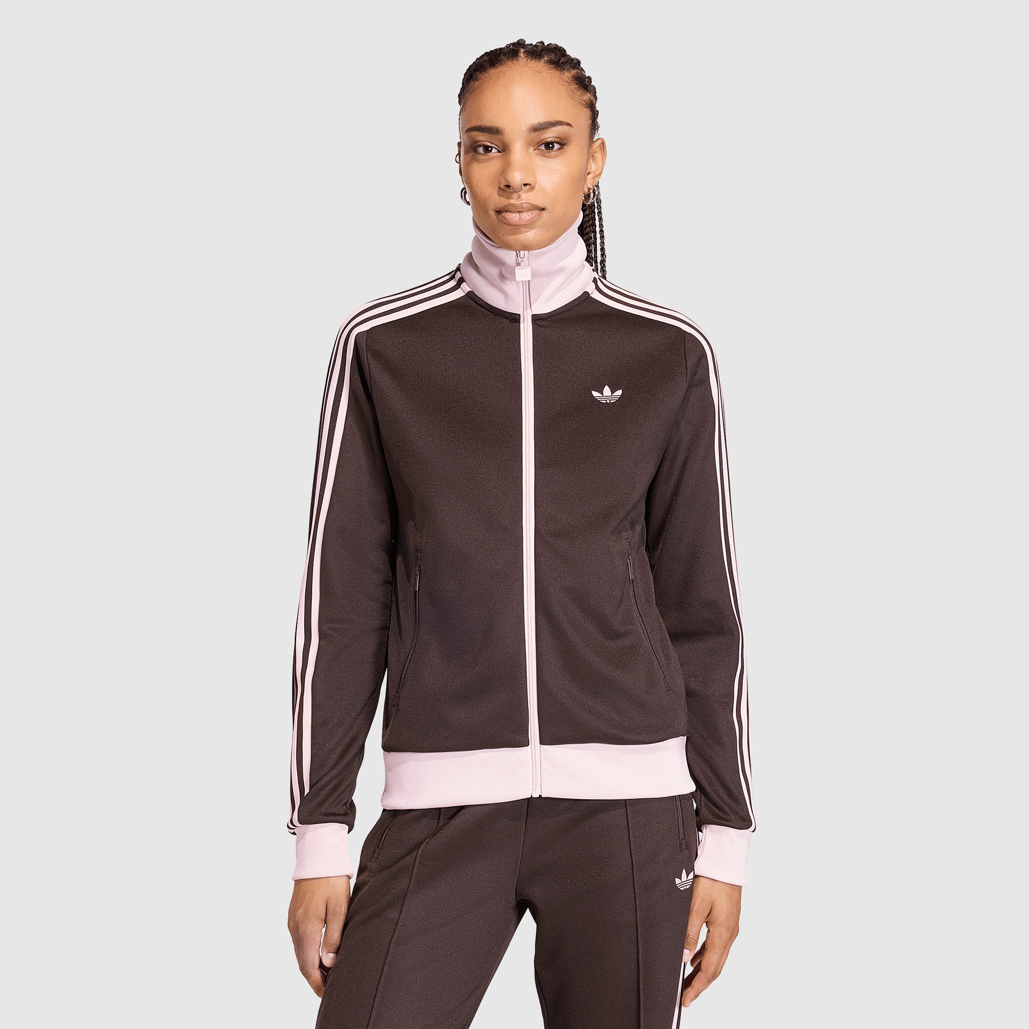 adidas Originals Womens Classic Track Top - Aurora Coffee/Sandy