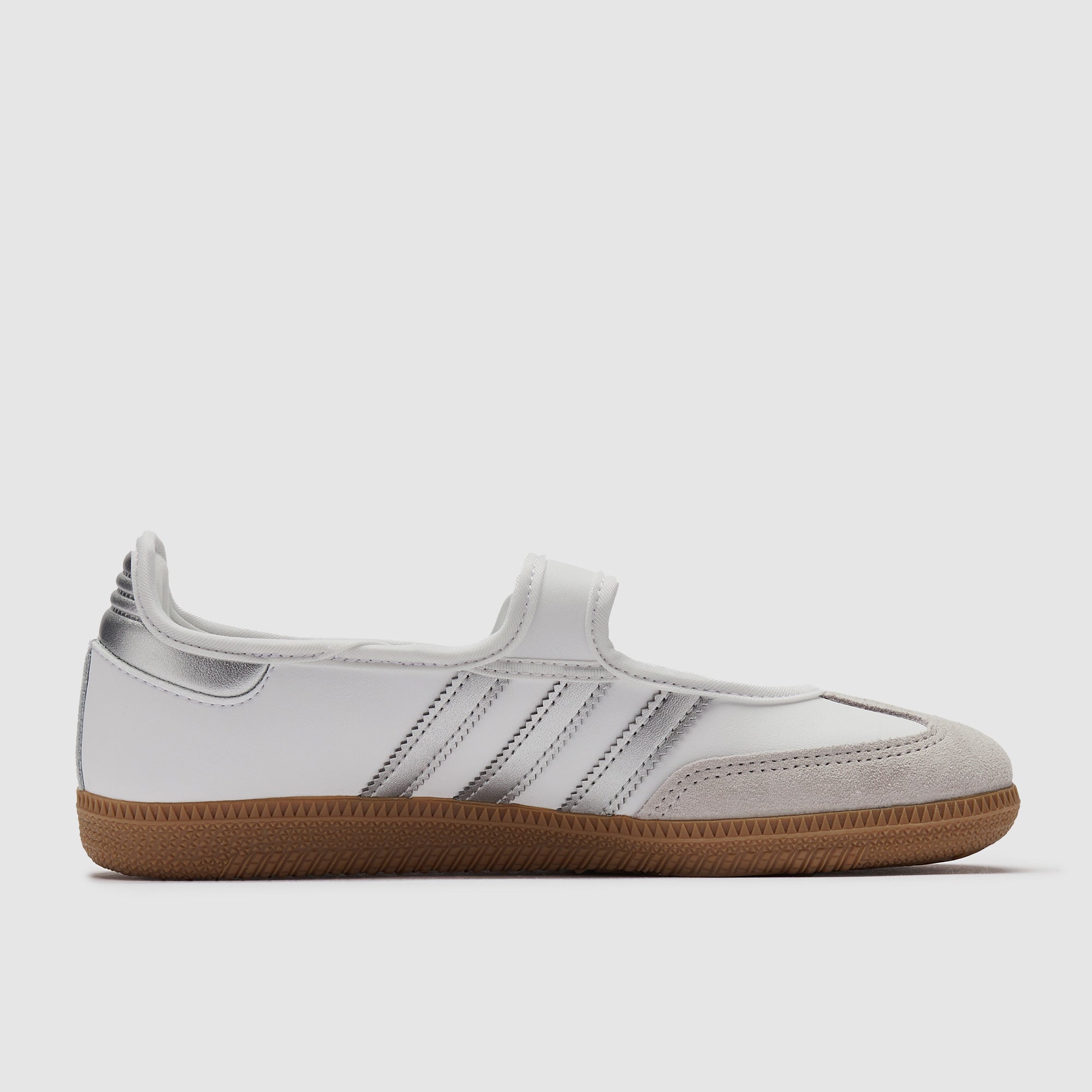 adidas Originals Womens Samba Jane - Ftw White/Silver Metallic/Gum