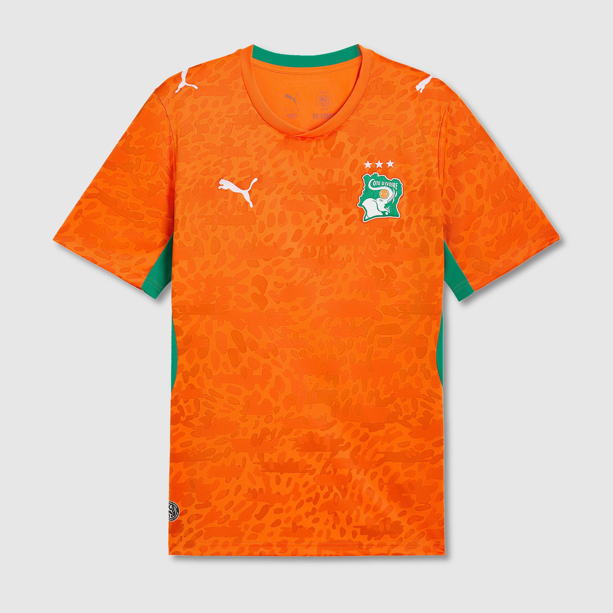 Puma Ivory Coast 2025 Replica Home Shirt - Rickie Orange/Jade