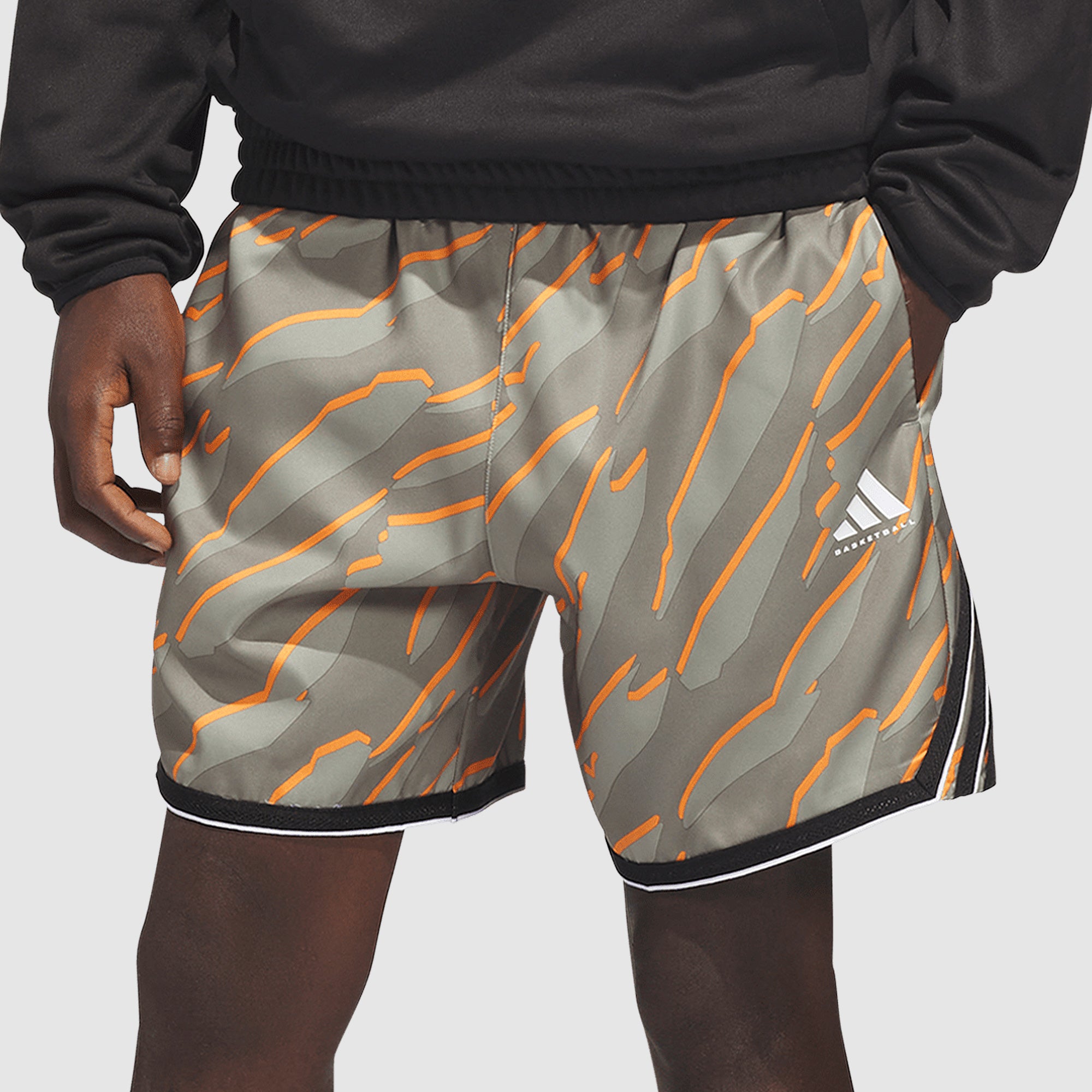 adidas CrazyLite AOP Shorts - Clay - Mens Clothing