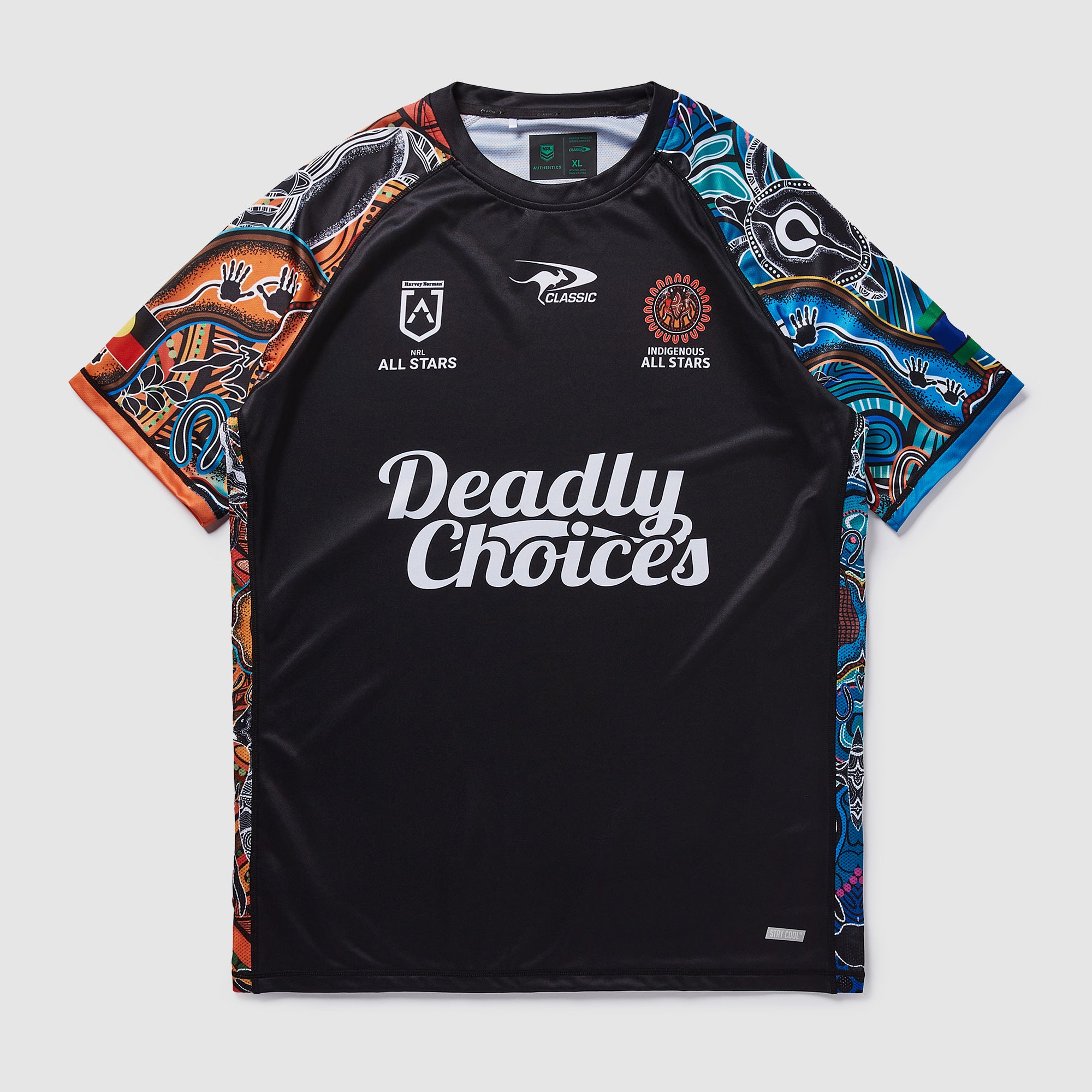 Classic Indigenous All Stars 2025 Training Singlet - Black - Mens Classic Indigenous All Stars 2025 Training Singlet - Black - Mens