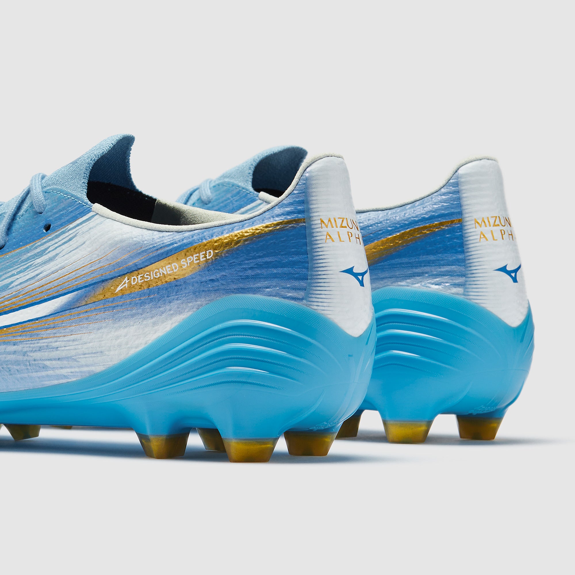Mizuno Alpha III Made In Japan Firm Ground - Celeste/White - Adult