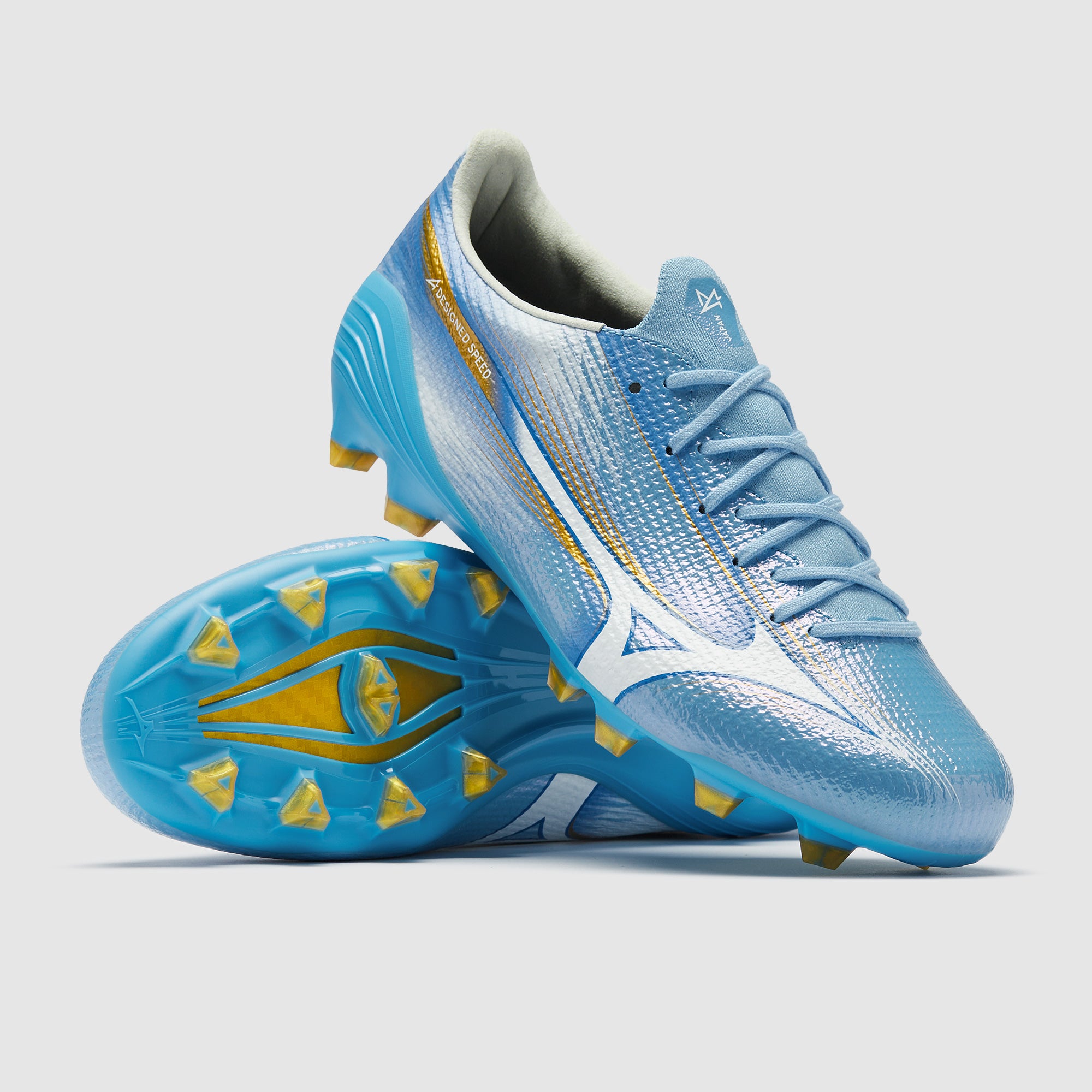 Mizuno Alpha III Made In Japan Artificial Grass - Celeste/White