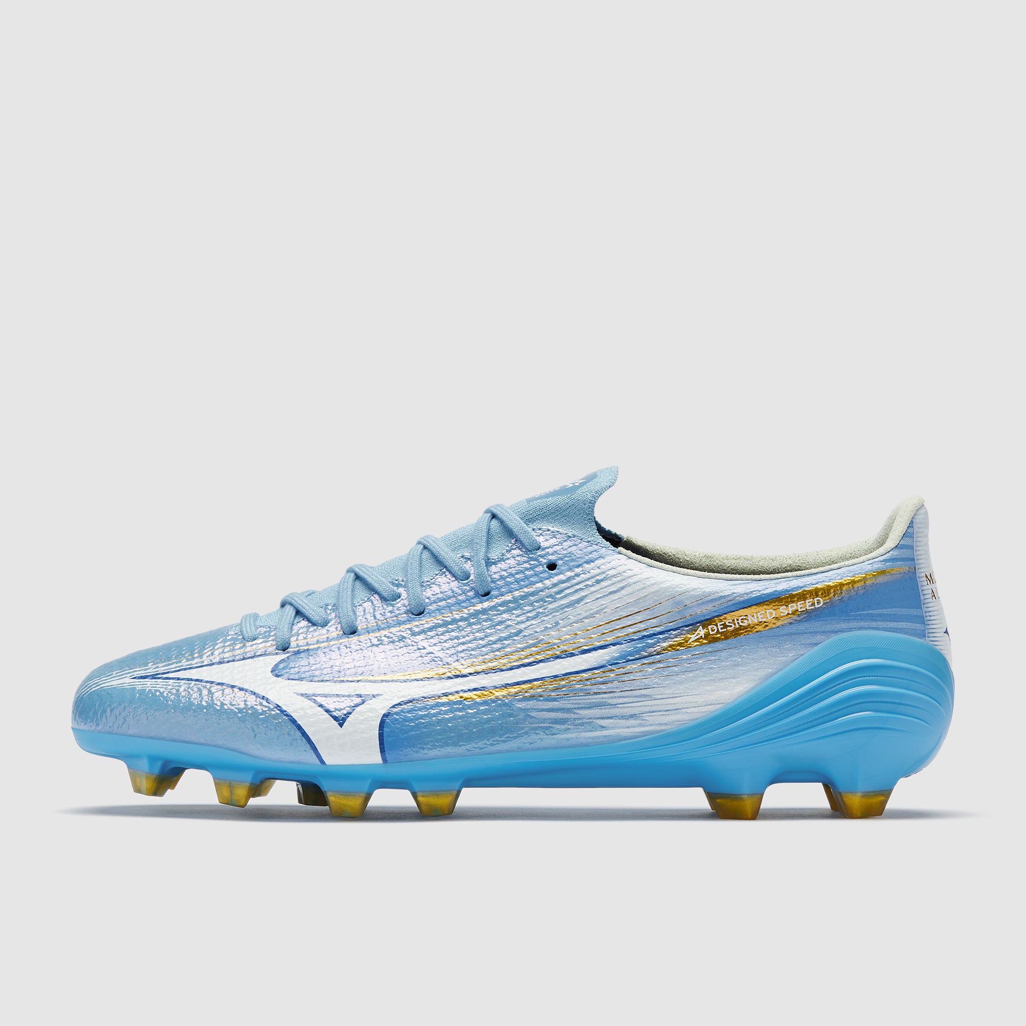 シューズ MIZUNO ALPHA3 ELITE AS TF 25.5 Mizuno Alpha III Elite Firm Ground - Celeste/White - Adult Boots