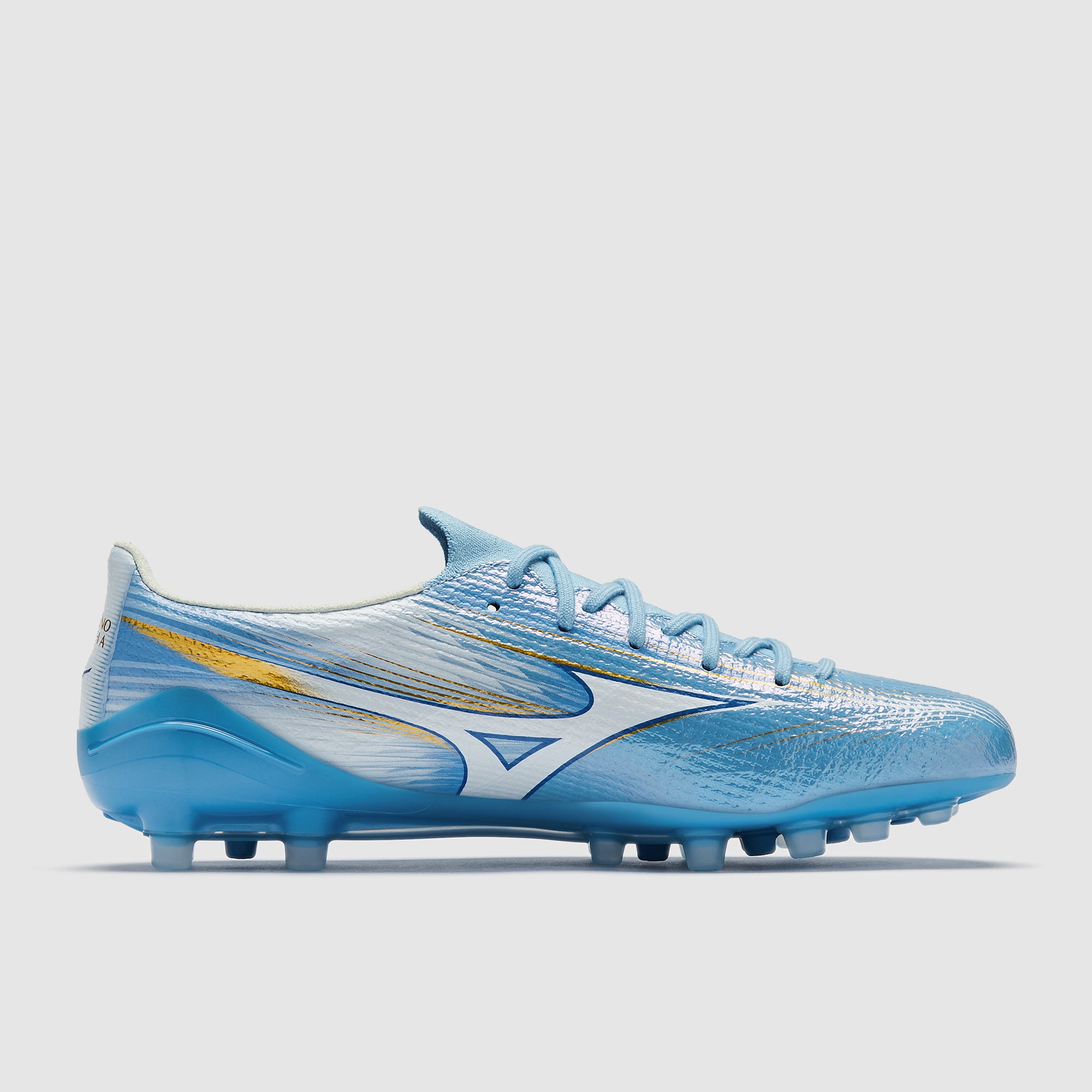 Mizuno Alpha III Elite Artificial Grass - Celeste/White - Adult Boots