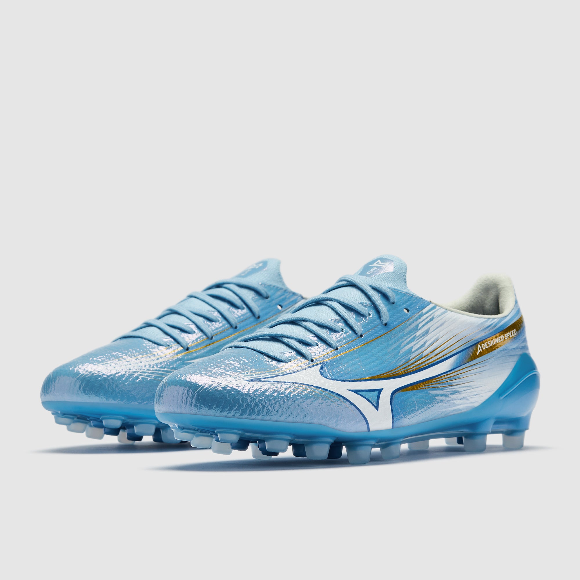 Mizuno Alpha III Elite Artificial Grass - Celeste/White - Adult Boots