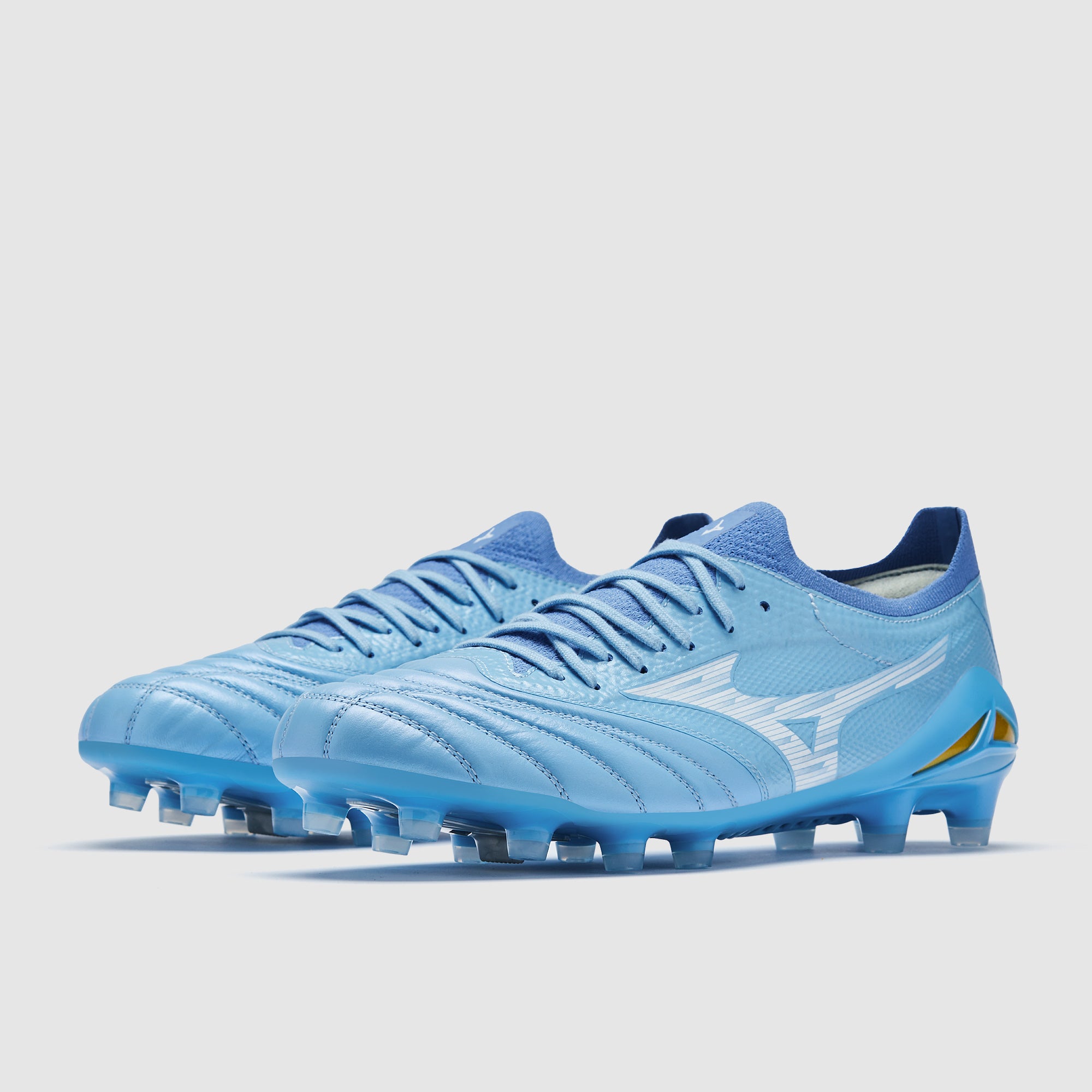 Mizuno Morelia Neo IV Beta Elite Firm Ground - Celeste/White