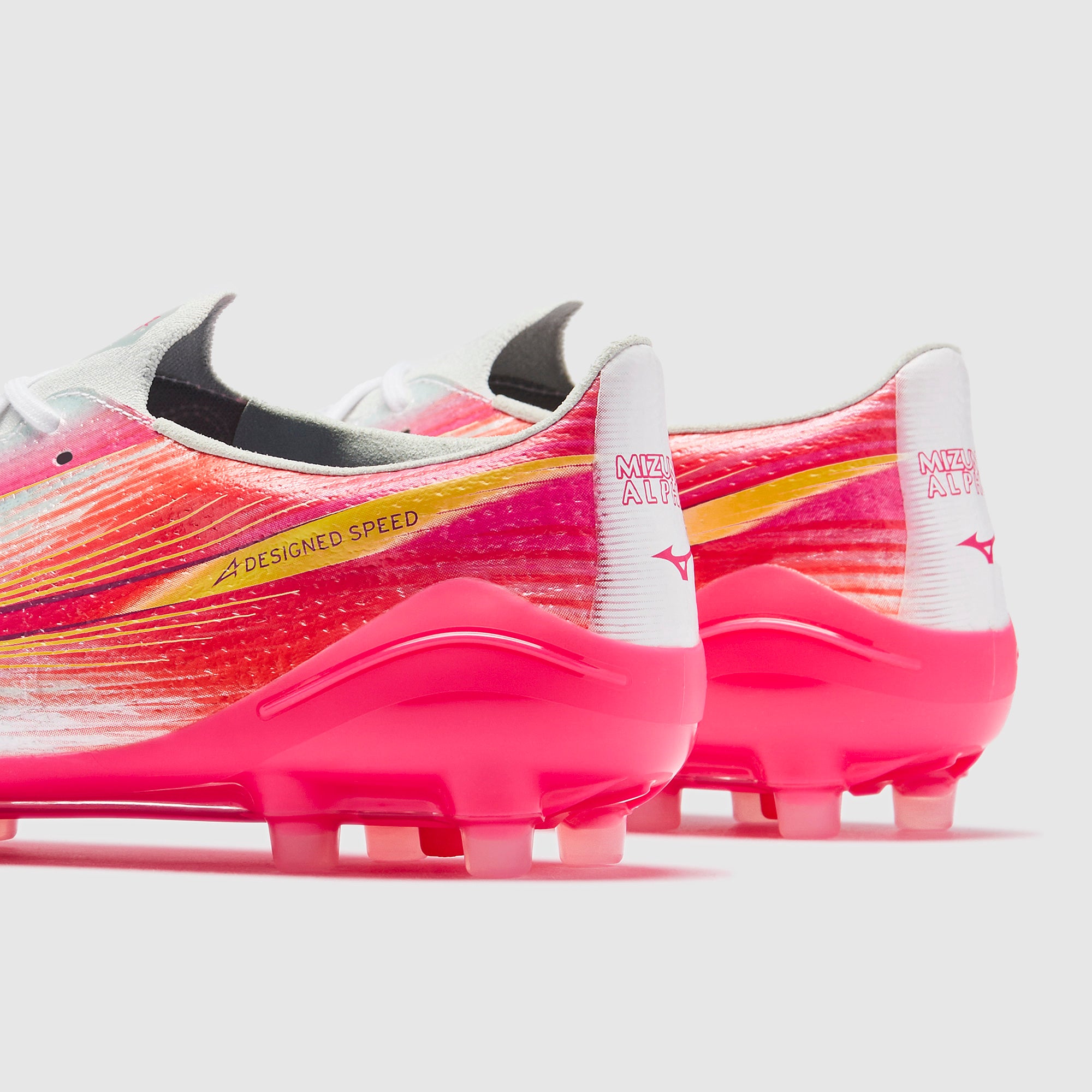 Mizuno Alpha III Elite Artificial Grass - White/Fuchsia Purple