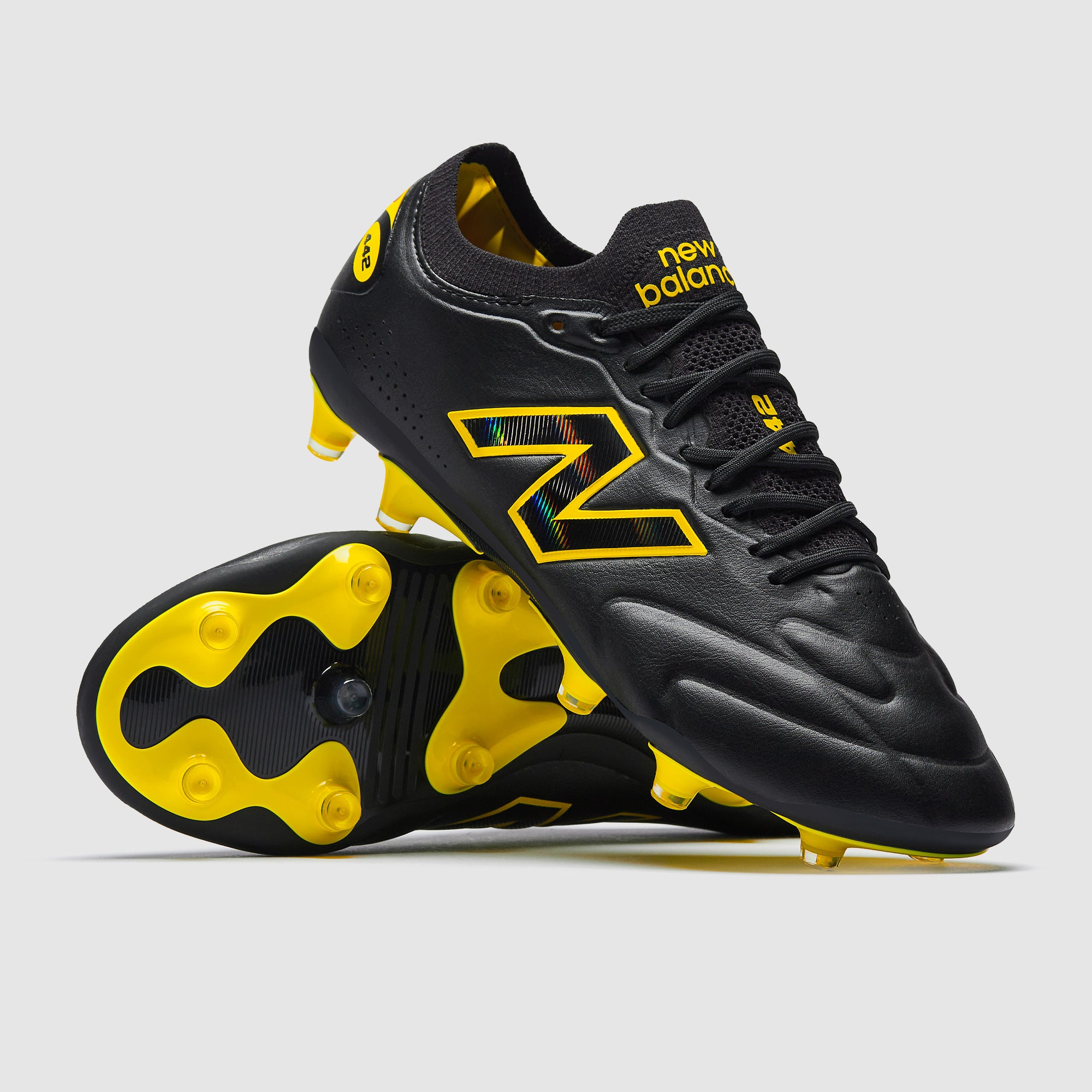 New Balance Tekela V5 Elite MG - Black/Punch Yellow/Fire Cracker