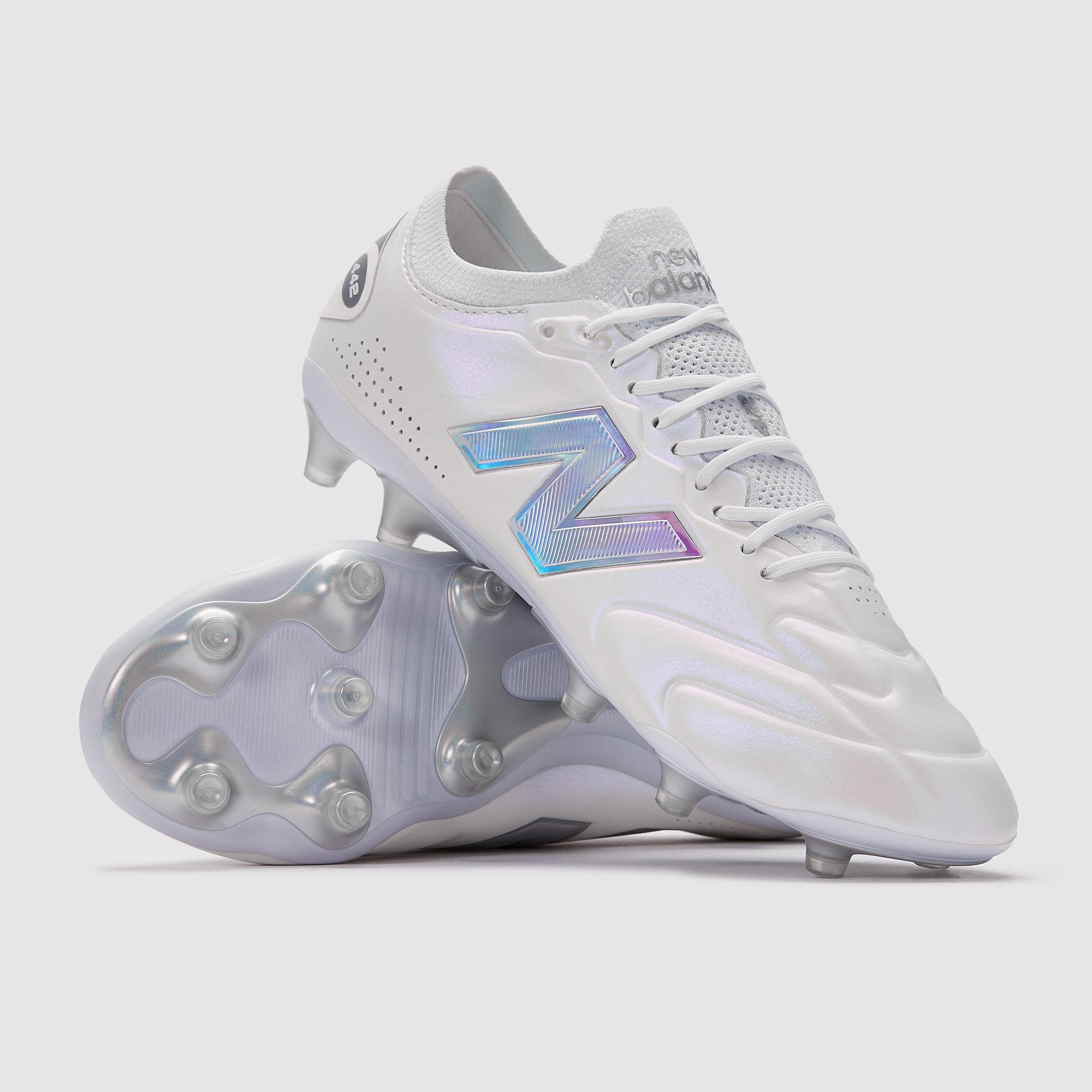 New Balance 442 V3 Elite Firm Ground - White/White/Grey Matter