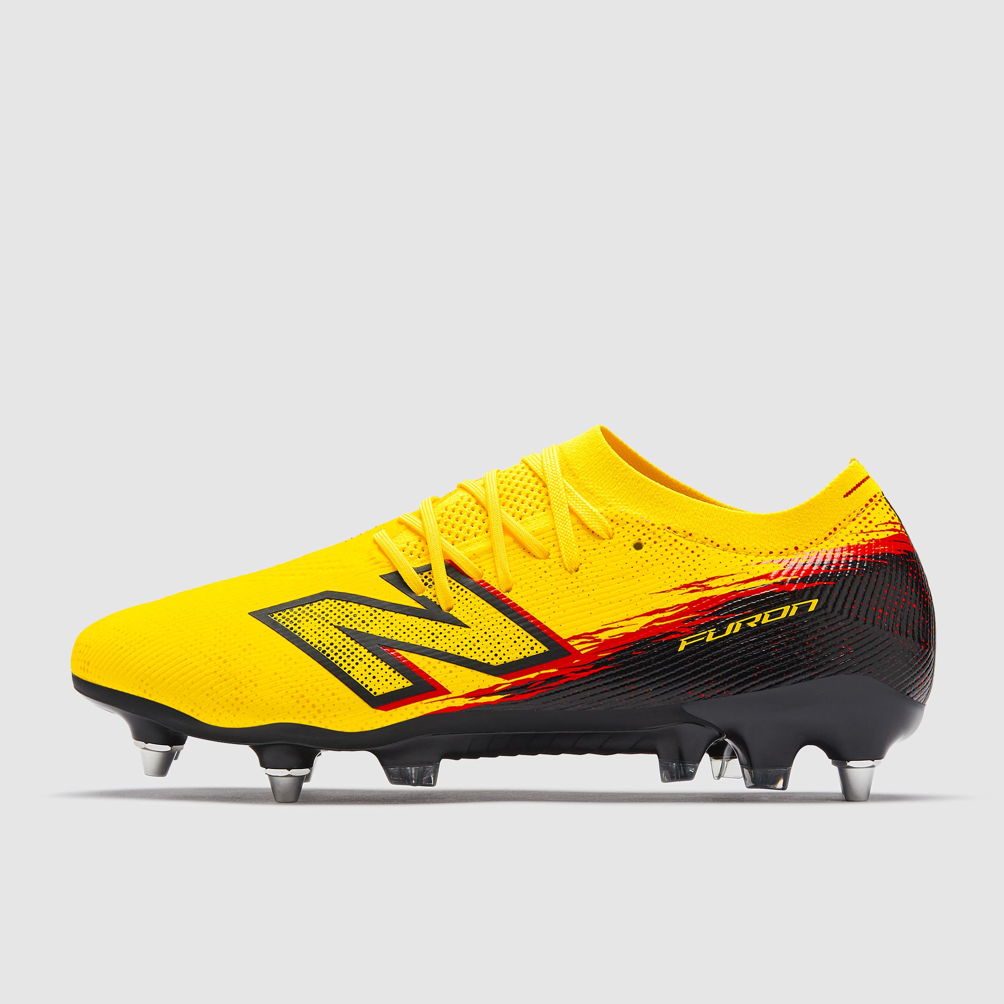 New Balance Furon V8 Elite SG - Punch Yellow/Black/Fire Cracker
