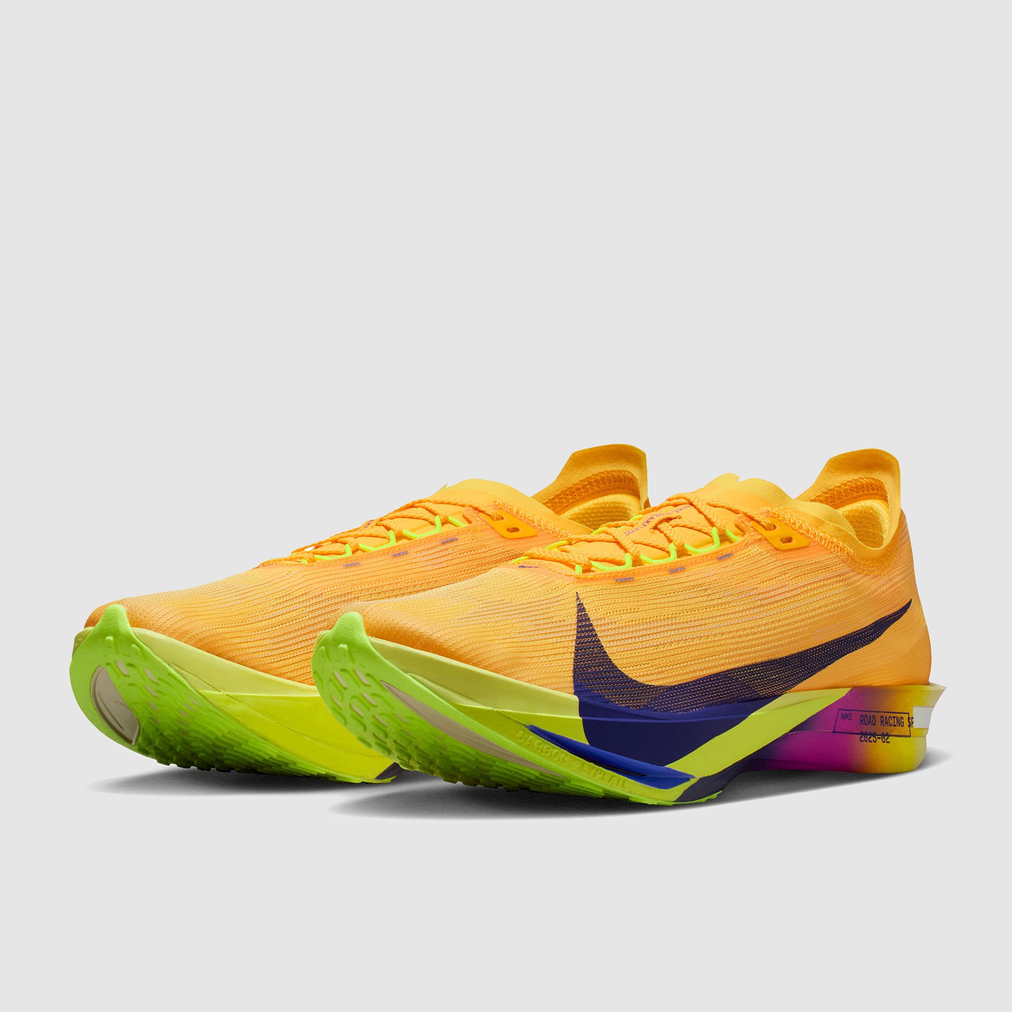 Nike ZOOMX STREAKFLY 2 シューズ オレンジ/イエロー Nike ZoomX Streakfly 2 - Brt Crimson/Lime Blast/Hyper Orange