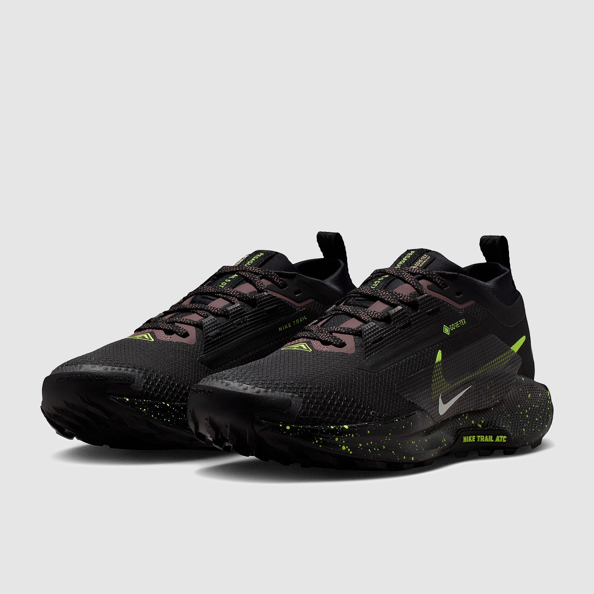 Nike Womens Pegasus Trail 5 GORE-TEX - Black/Volt Ice/Phantom