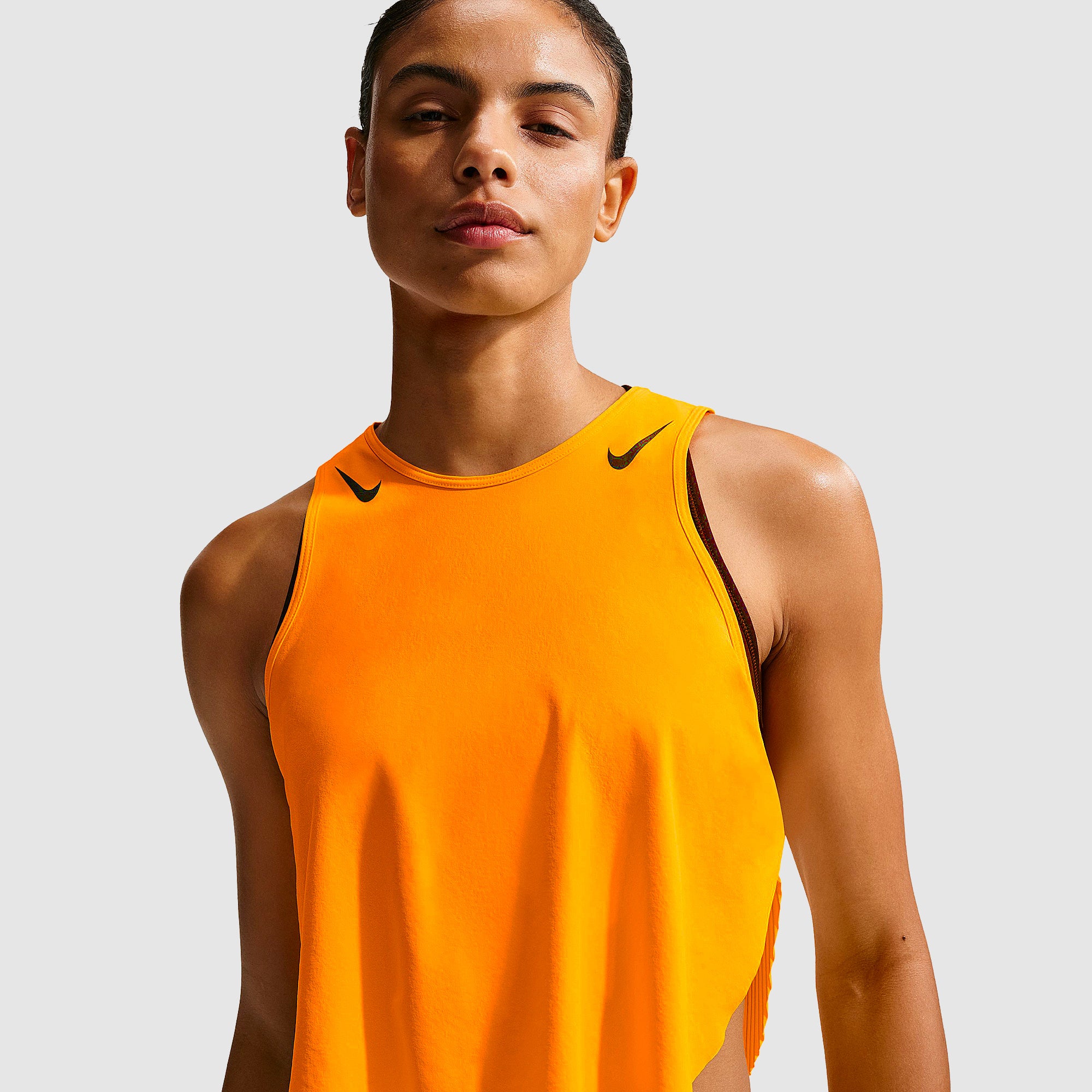 Nike Womens Dri-FIT ADV Cropped Singlet - Laser Orange/Black