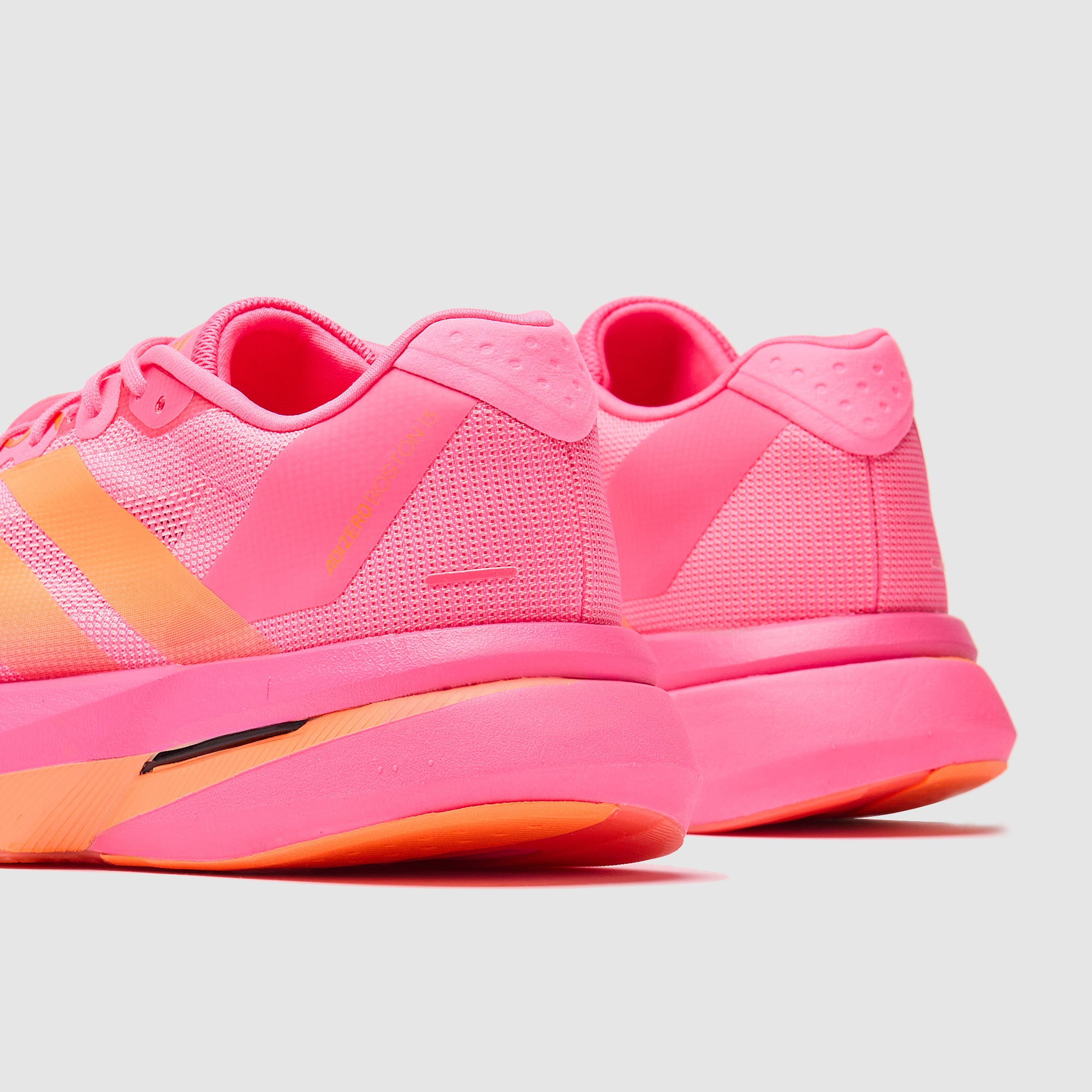 adidas adizero Boston 13 - Lucid Pink/Lucid Orange/Iron Met - Mens