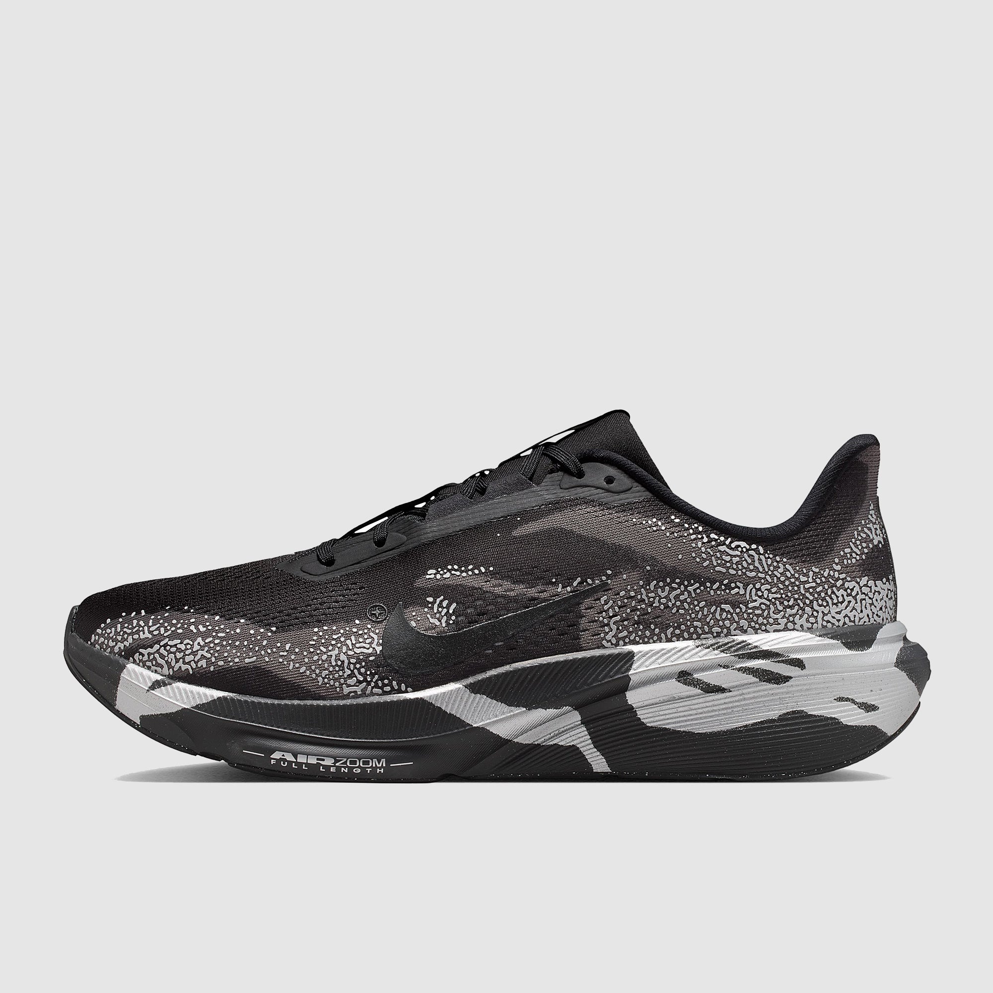 Nike Air Zoom Pegasus 42 - Black/Black/Med Ash/Mtlc Silver - Mens