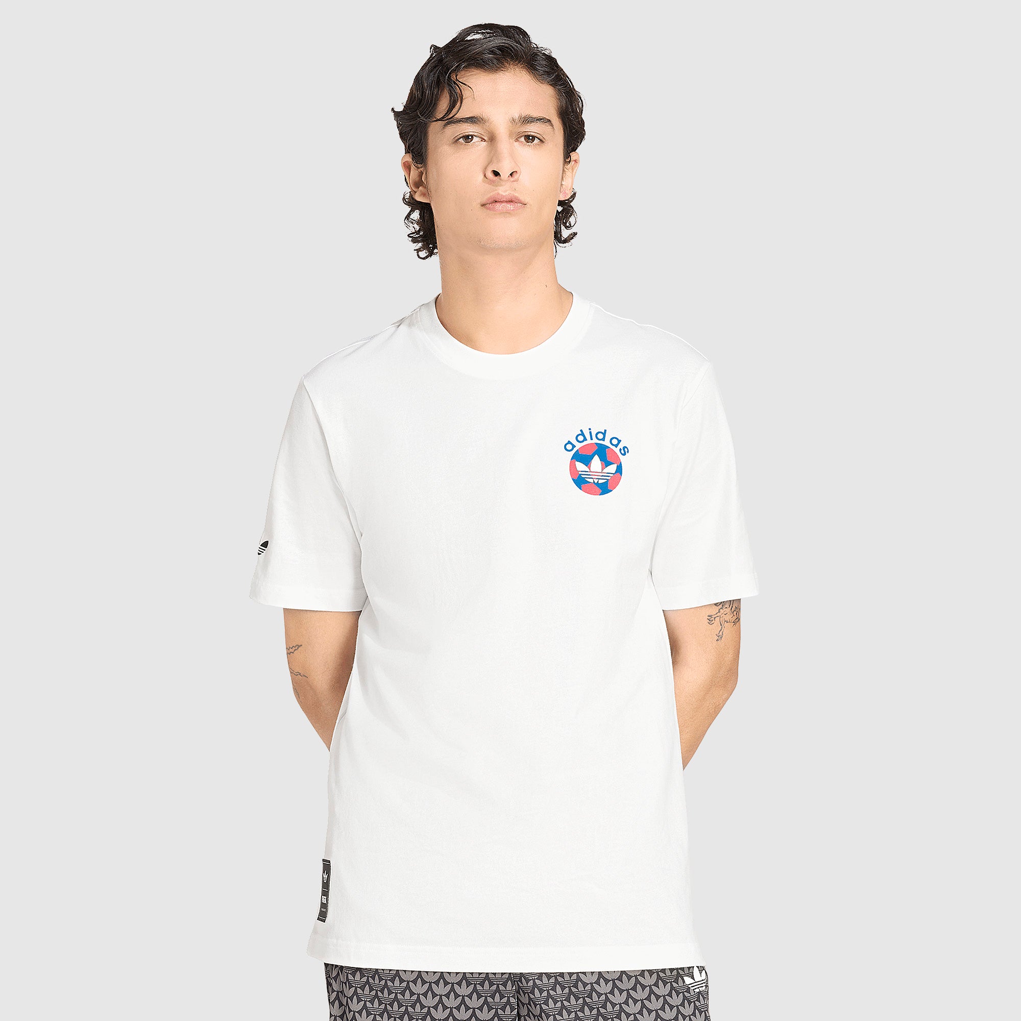 adidas Originals Archive Football Graphic T-Shirt - White - Tops