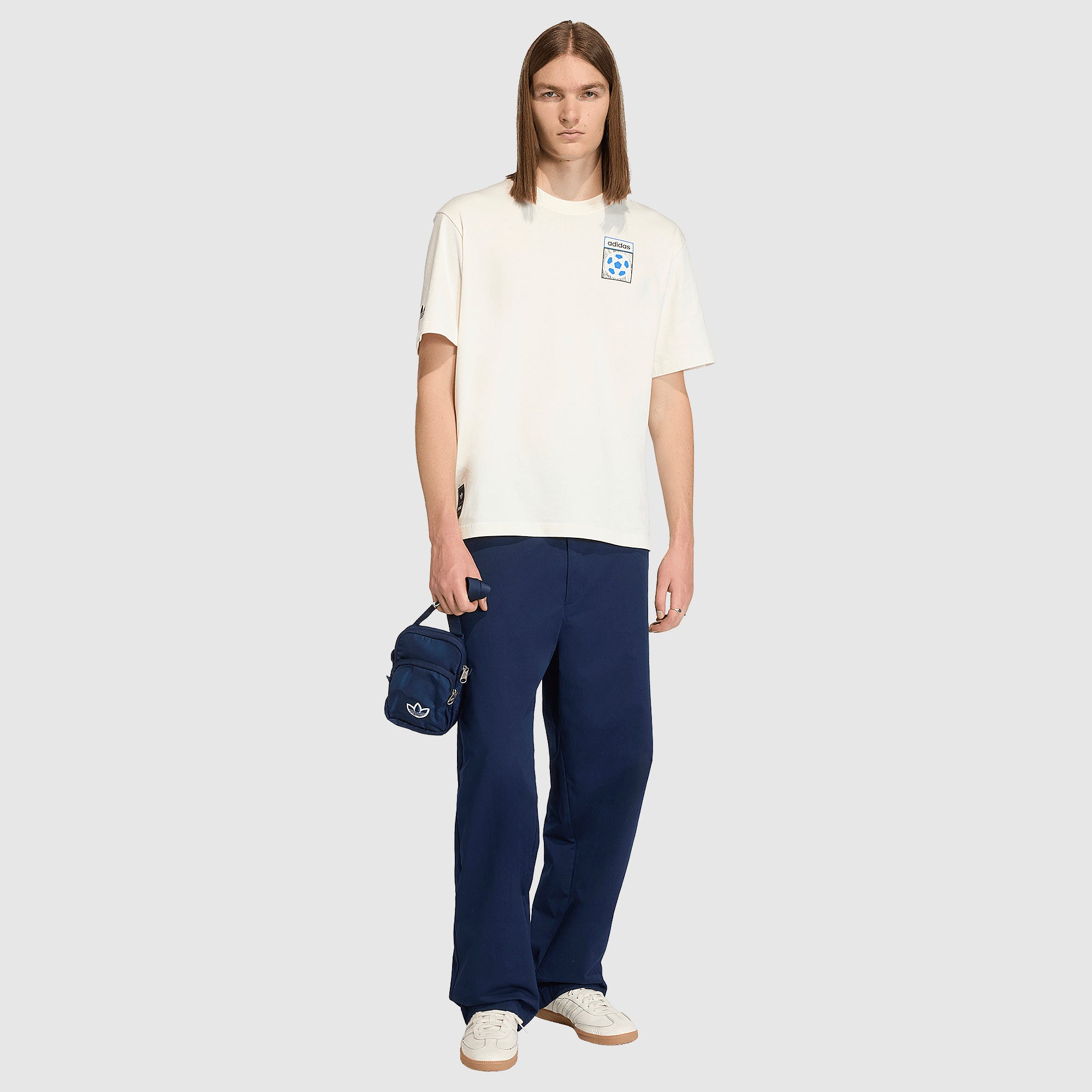 adidas Originals Archive Country Flag T-Shirt - Off White - Tops