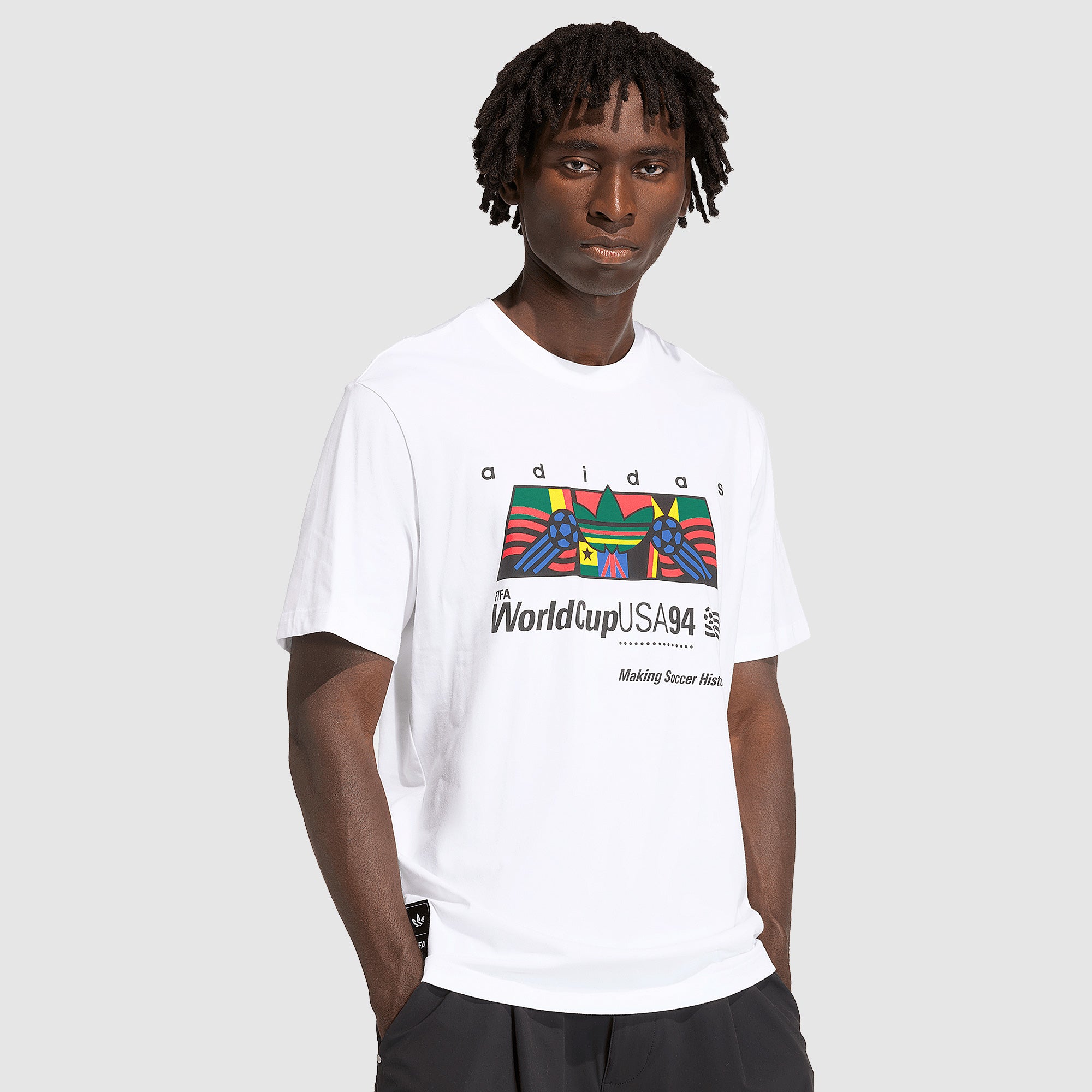 adidas Originals Archive Africa 94 Graphic T-Shirt - White