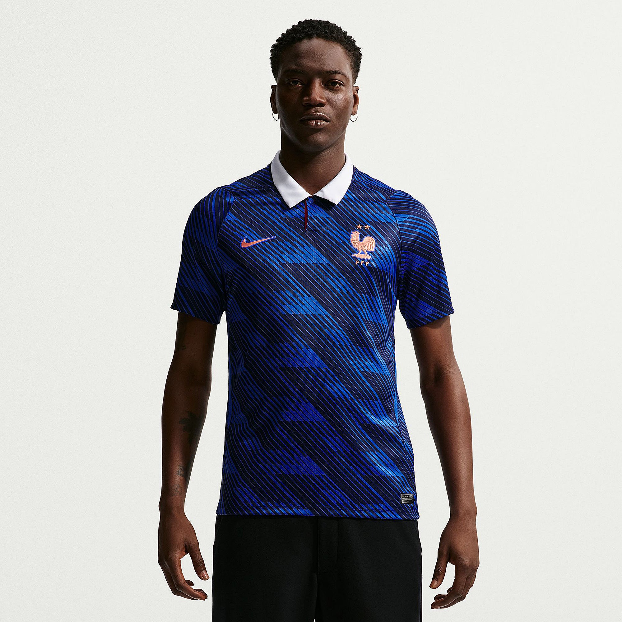 Nike France 2024 Dri-FIT ADV Match SS Home Shirt - Bright Blue