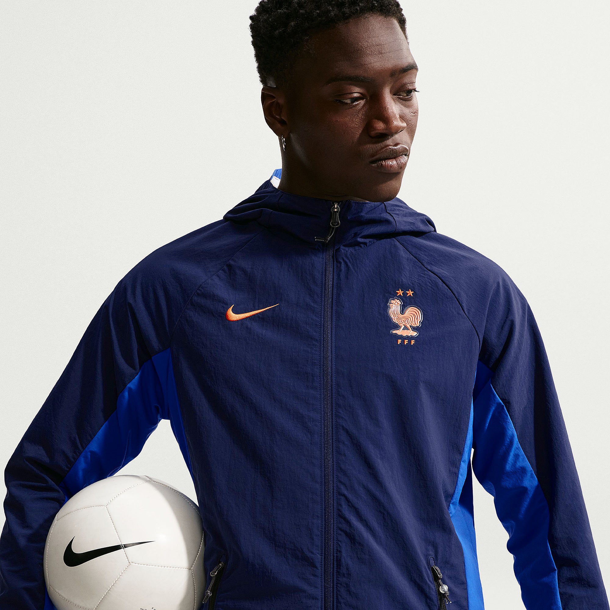 Nike France 2026 AWF Woven Jacket - Blackened Blue/Game Royal