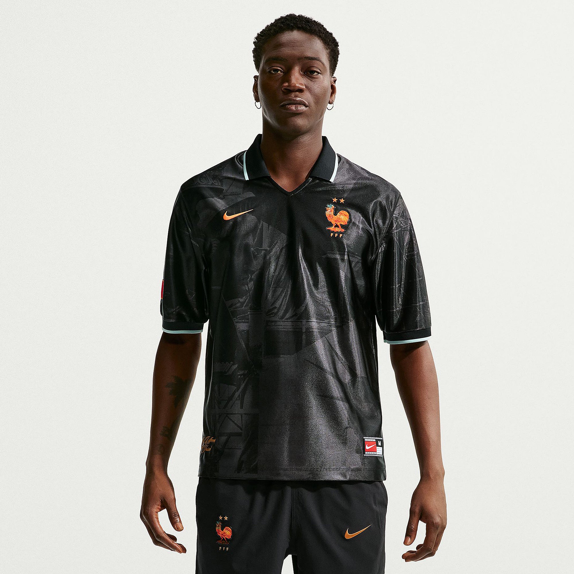 Nike FFF フランス代表 ユニフォーム ブラック S Nike France 2026 Dri-FIT Energy Top - Anthracite/Igloo/Metallic