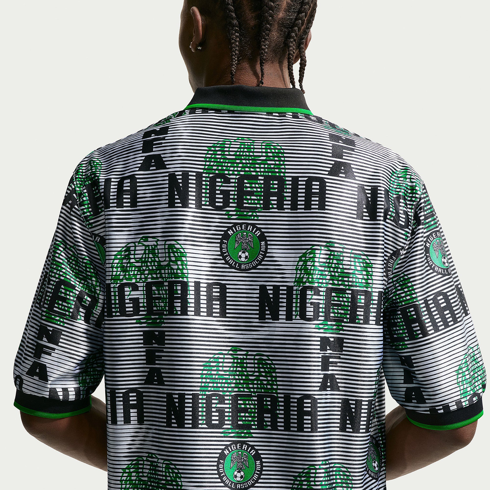 Nike Nigeria 2026 Dri-FIT Energy Top - White/Black/Pine Green