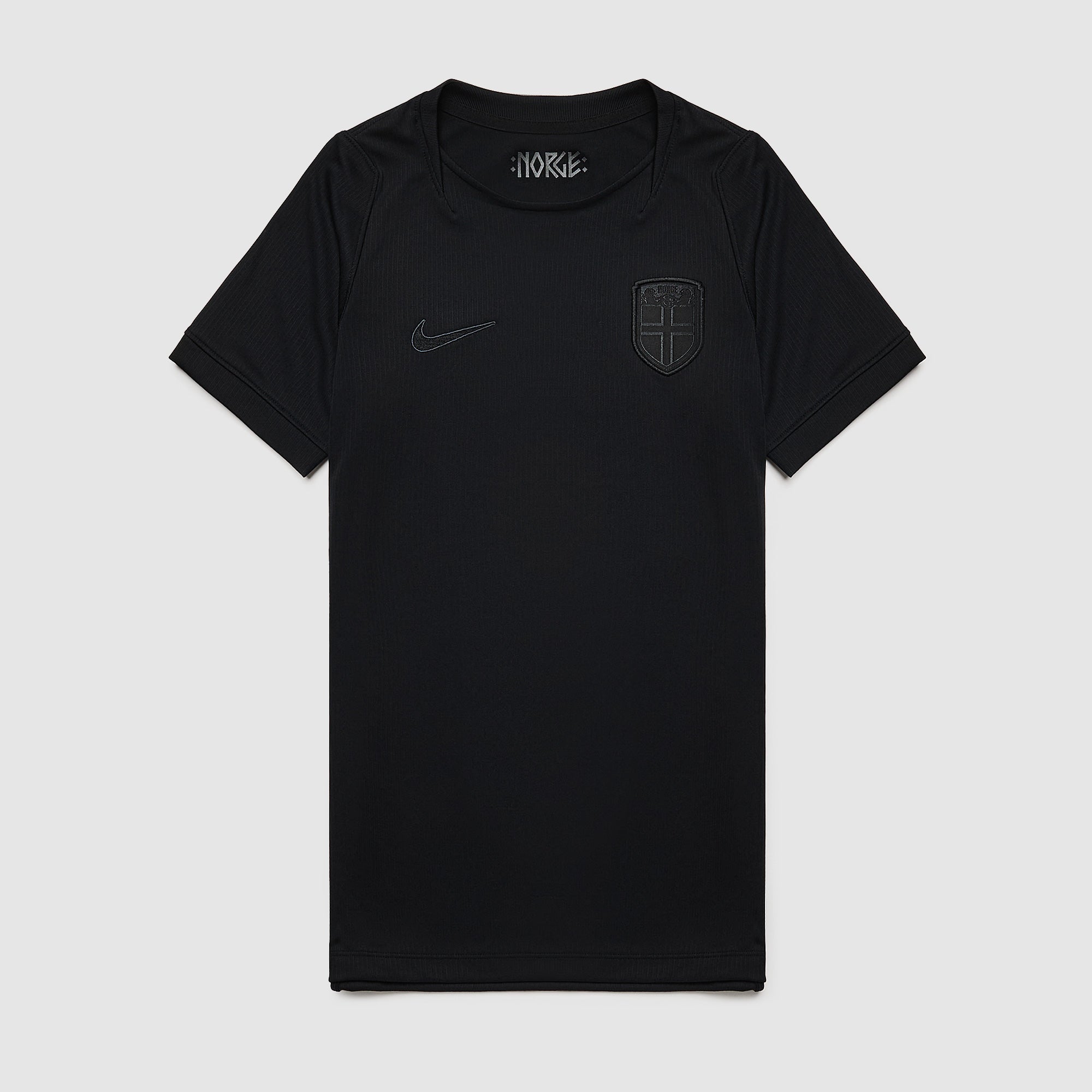 Nike Norway 2026 Kids Dri-FIT Stadium Away Shirt - Black/Black