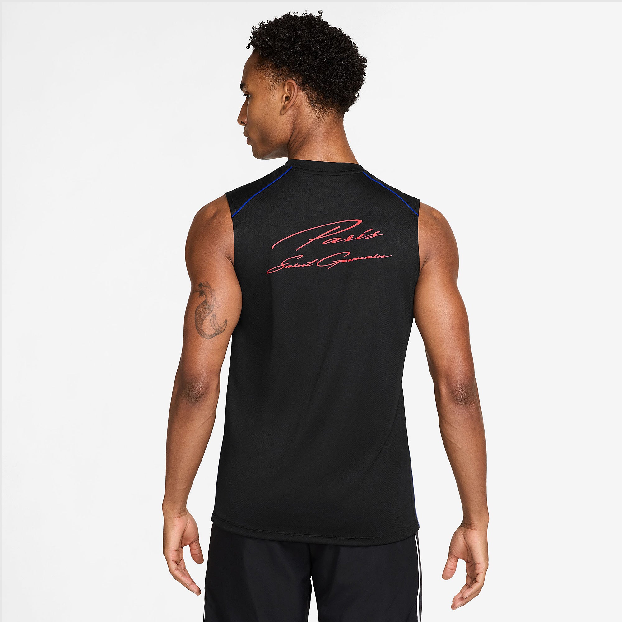 NIKEパリサンジェルマン　26-27トレーニングノースリーブXXL Nike Paris Saint-Germain 26/27 Strike Elite Shirt - Black/Hyper