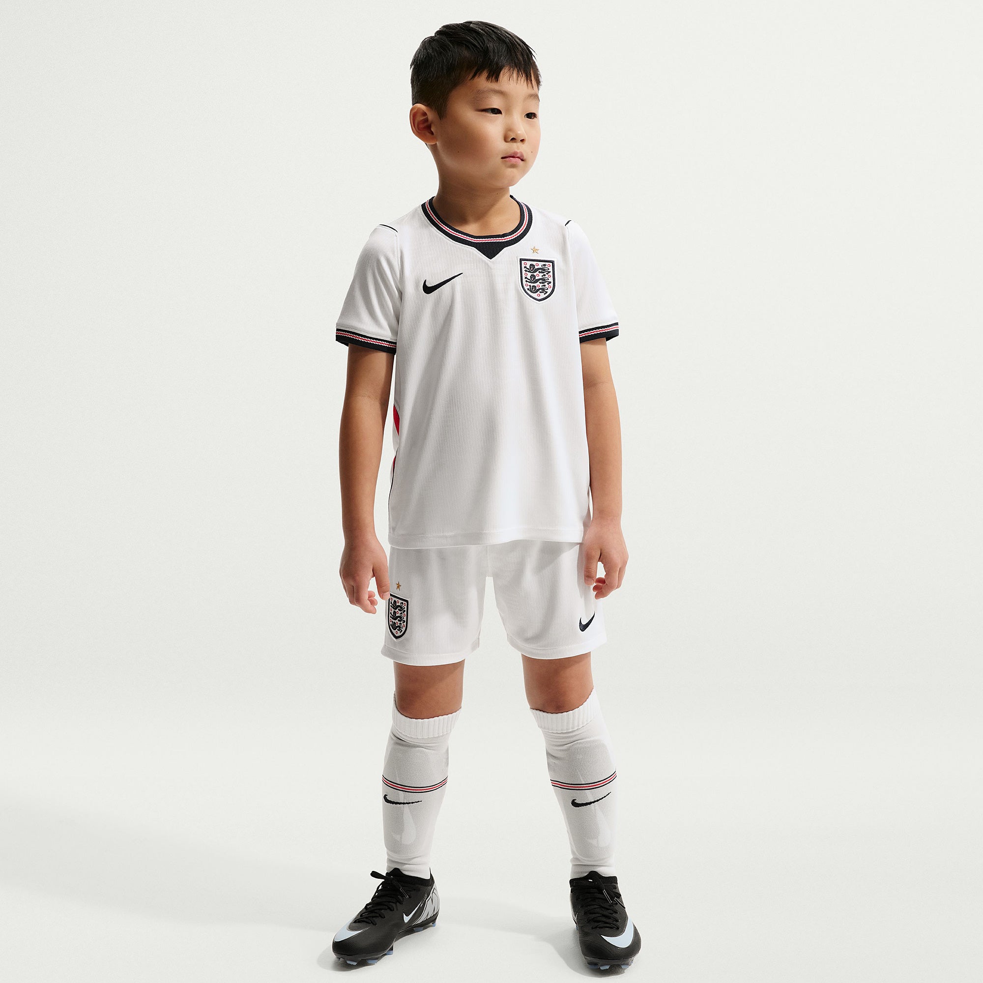 Nike England 2026 Little Kids Dri-FIT Stadium Home Kit - White