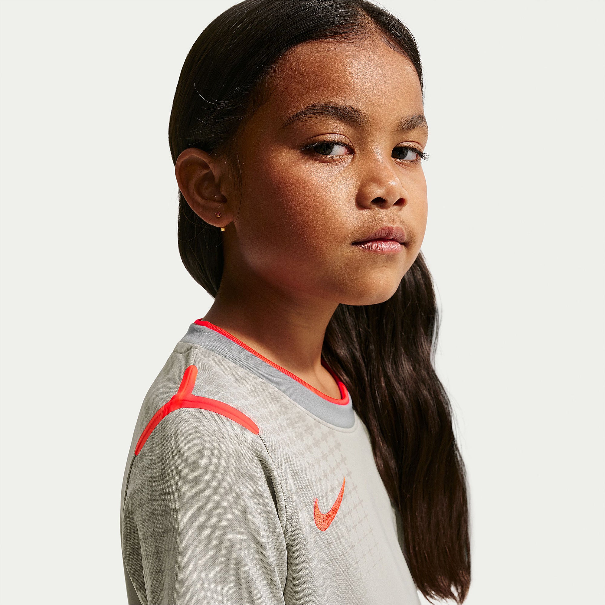 Nike England 2026 Little Kids Dri-FIT Pre-Match Shirt - Pewter