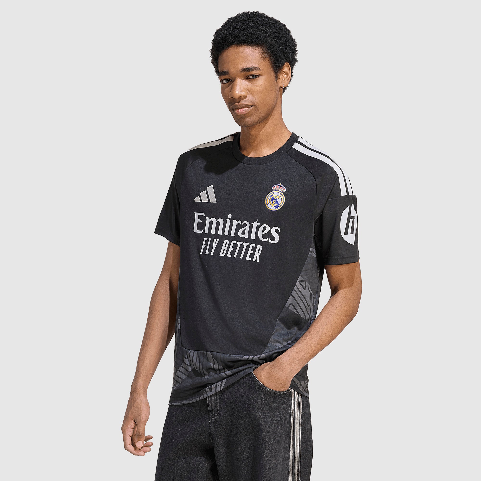 adidas Real Madrid 26/27 Home GK Shirt - Black - Mens Replica