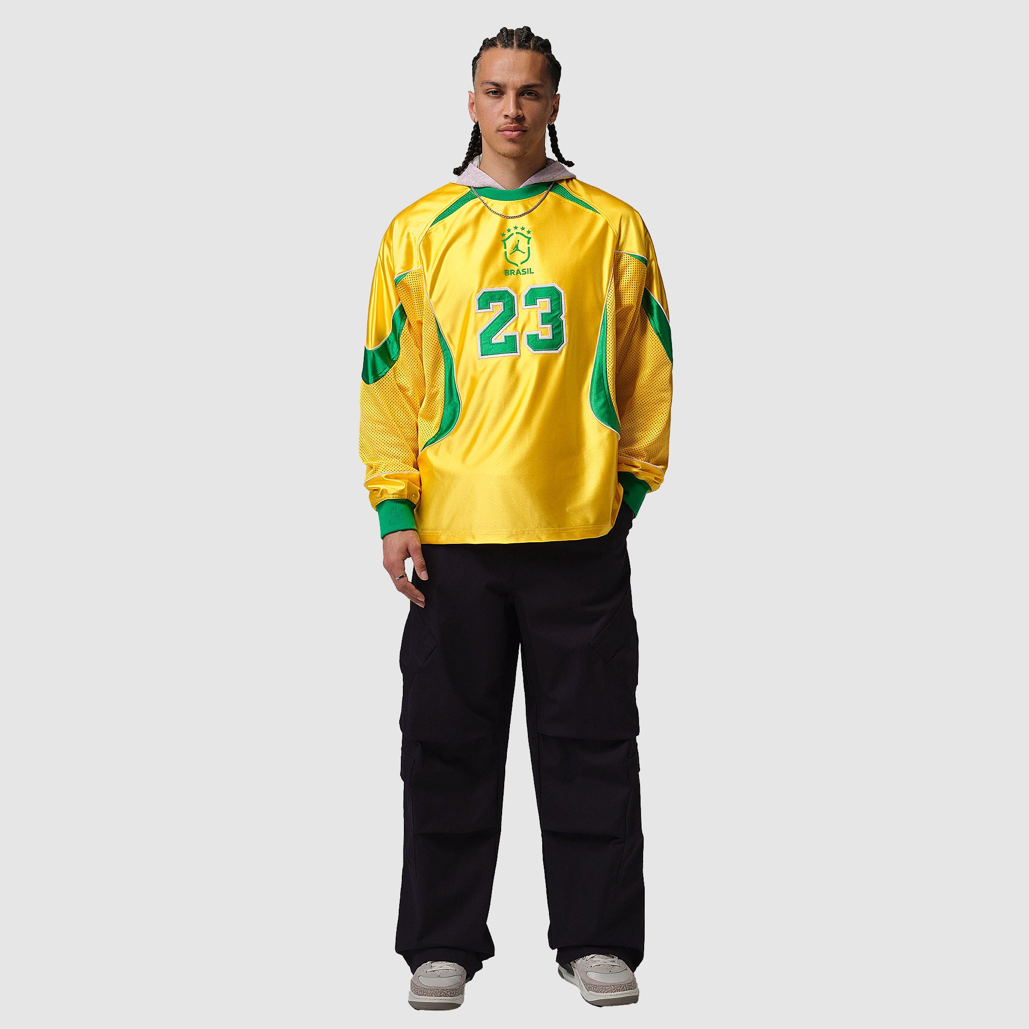 Jordan x Brazil 2026 Goalkeeper Top - Varsity Maize/Lucky Green