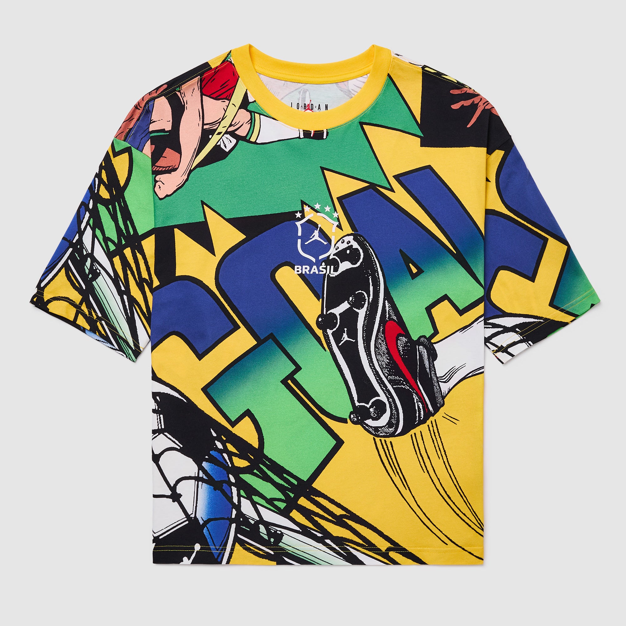 Jordan Brand Brasil CBF Tシャツ Lサイズ Jordan x Brazil 2026 Essentials Boxy T-Shirt - Varsity Maize