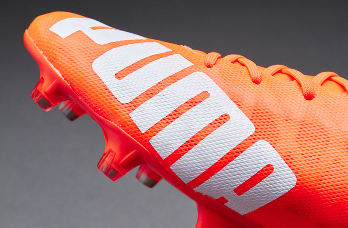 Puma evoSPEED Sl FG - Mens Boots - Firm Ground - Lava Blast/White