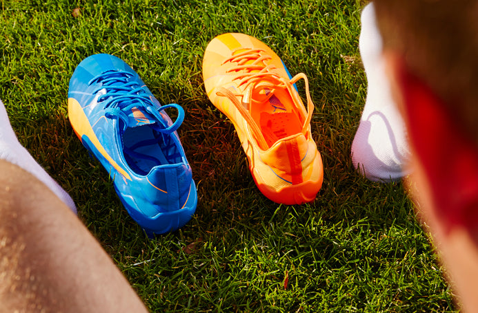 Puma evoSPEED SL FG - Mens Boots - Firm Ground - Orange Clownfish