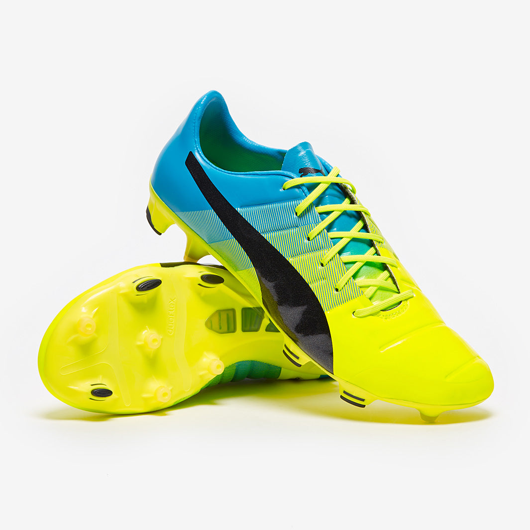 Puma evoPOWER 1.3 FG - Mens Shoes - Firm Ground - Safety Yellow