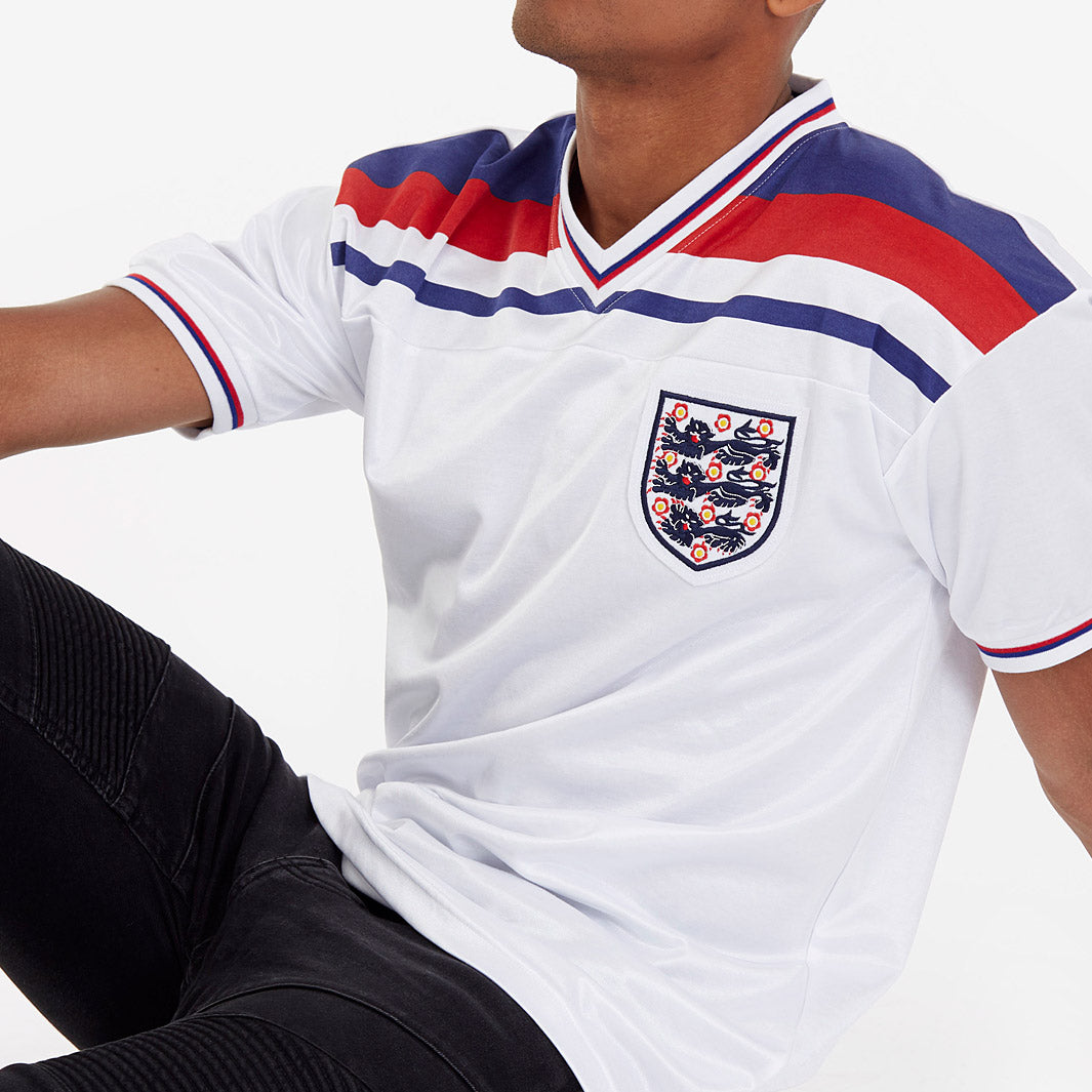 正規品 Score Draw England 1982 復刻モデル Score Draw Retro England 1982 World Cup Home Shirt