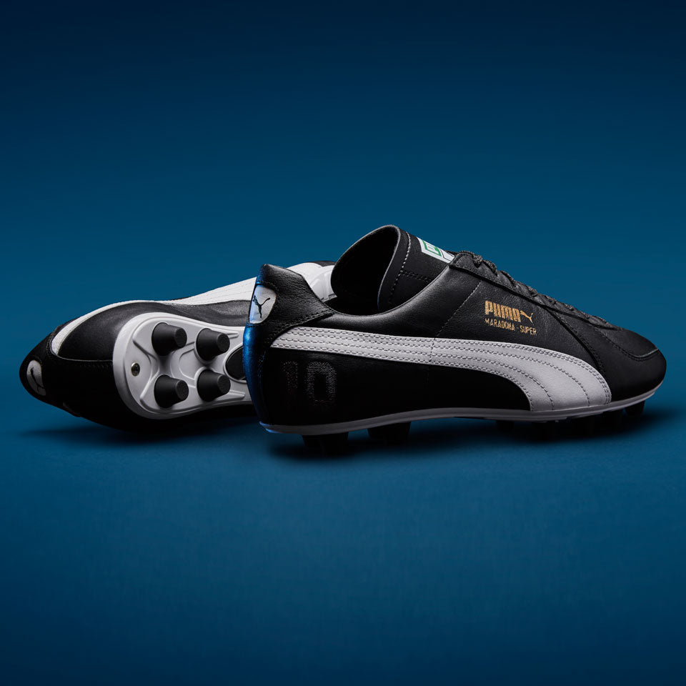 maradona Puma Maradona Super remake FG - Black/White/Team Gold - Mens