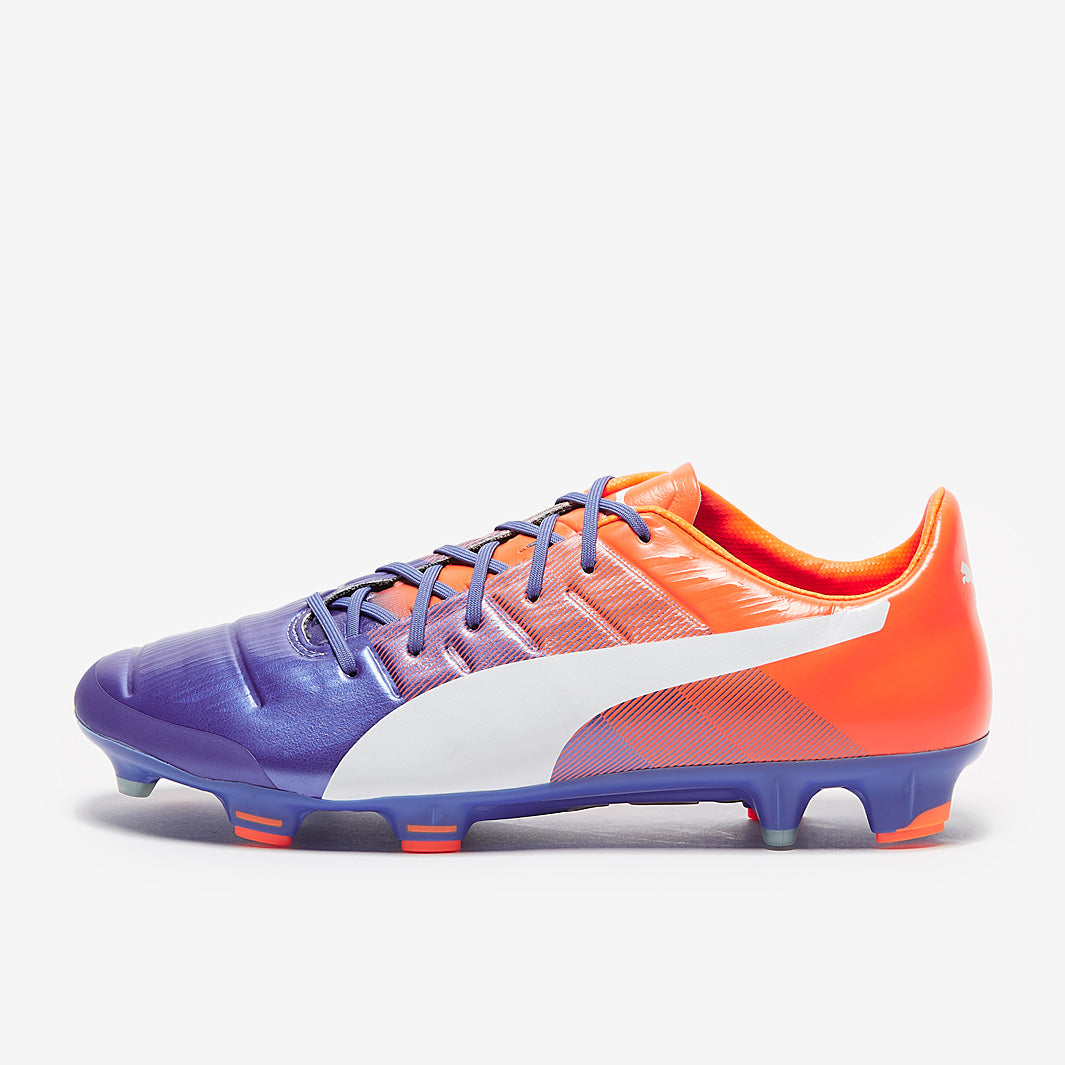Puma evoPOWER 1.3 FG - Blue Yonder/Puma White/Shocking Orange