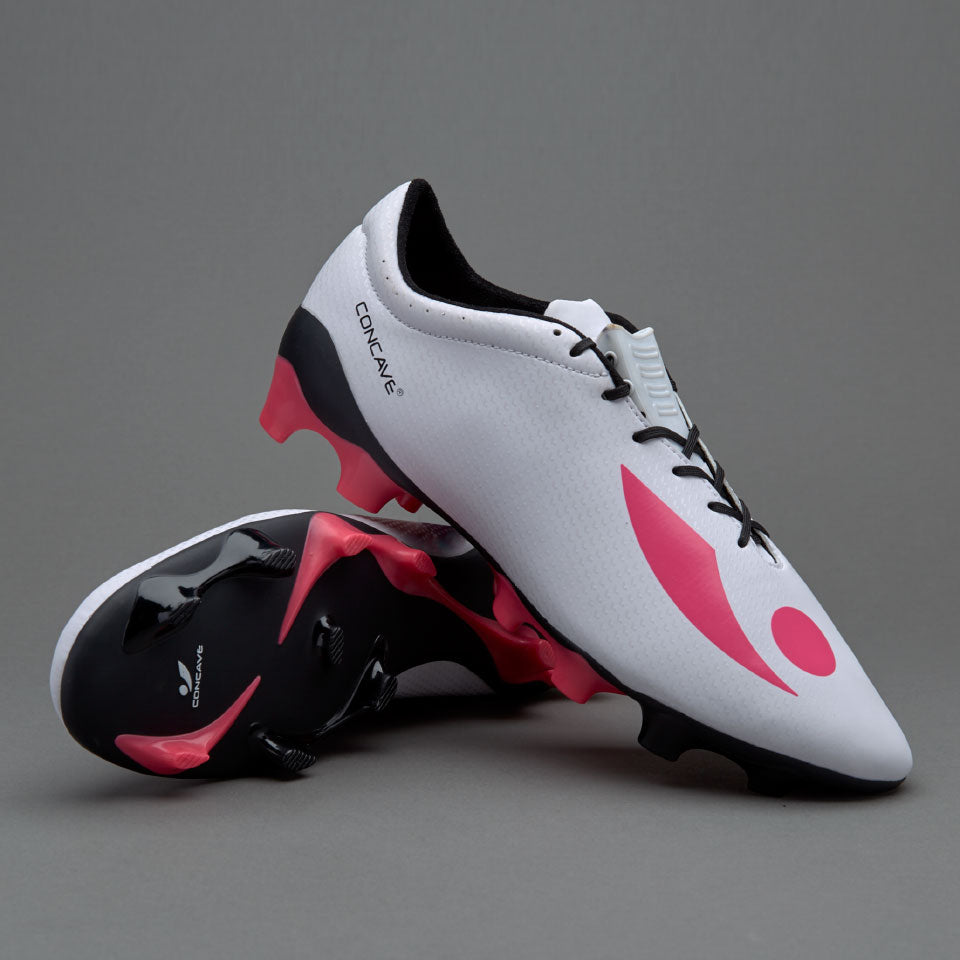 Concave Volt+ FG - Mens Boots - Firm Ground - White/Pink