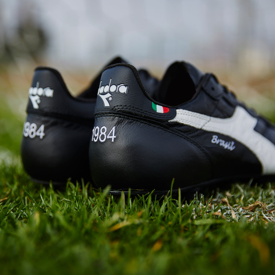 DIADORA ブラジルITALY OG MDPU Diadora Brasil Italy OG MDPU - Mens Boots - Firm Ground - Black/White