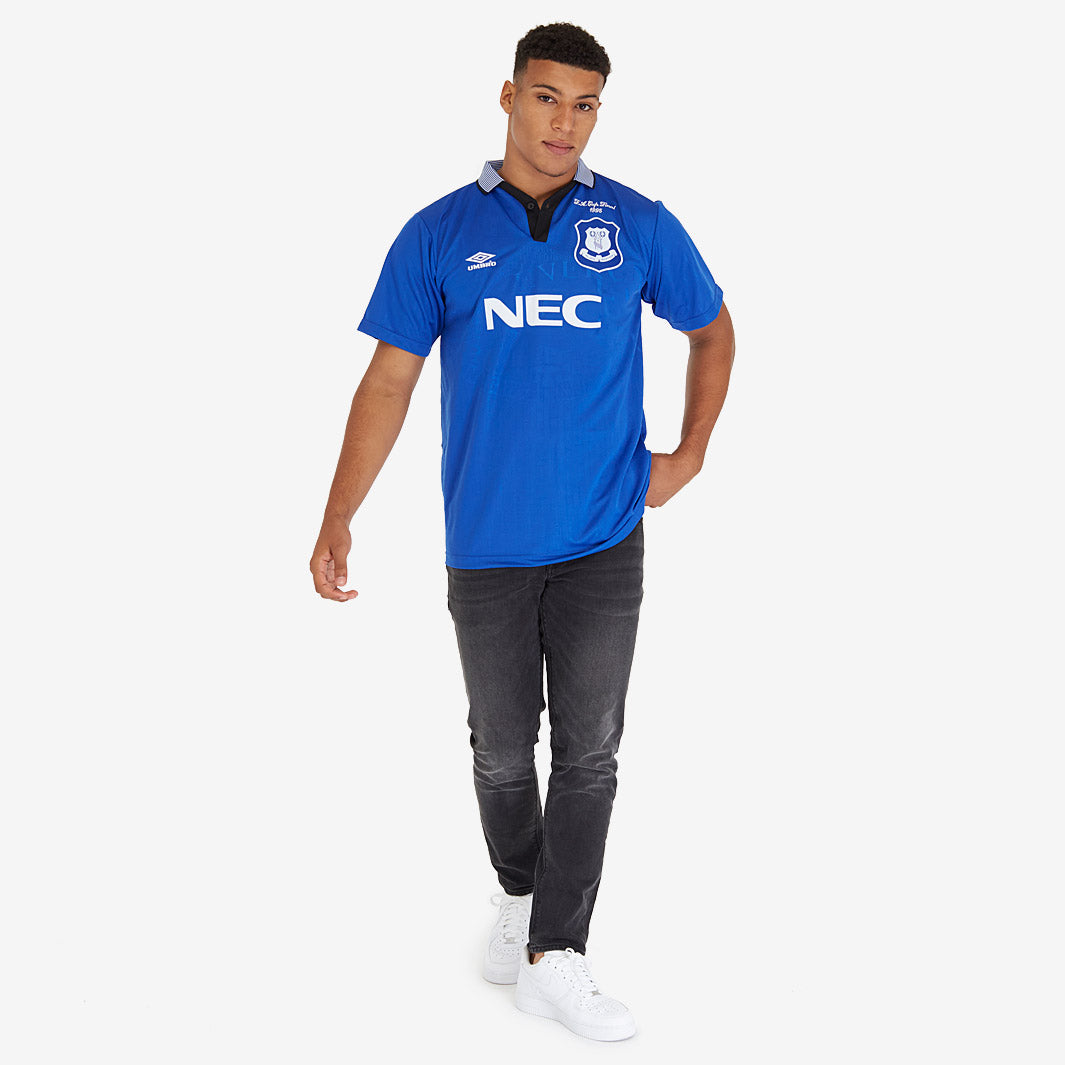 Score Draw Retro Everton 1995 FA Cup Final Umbro Shirt - Mens