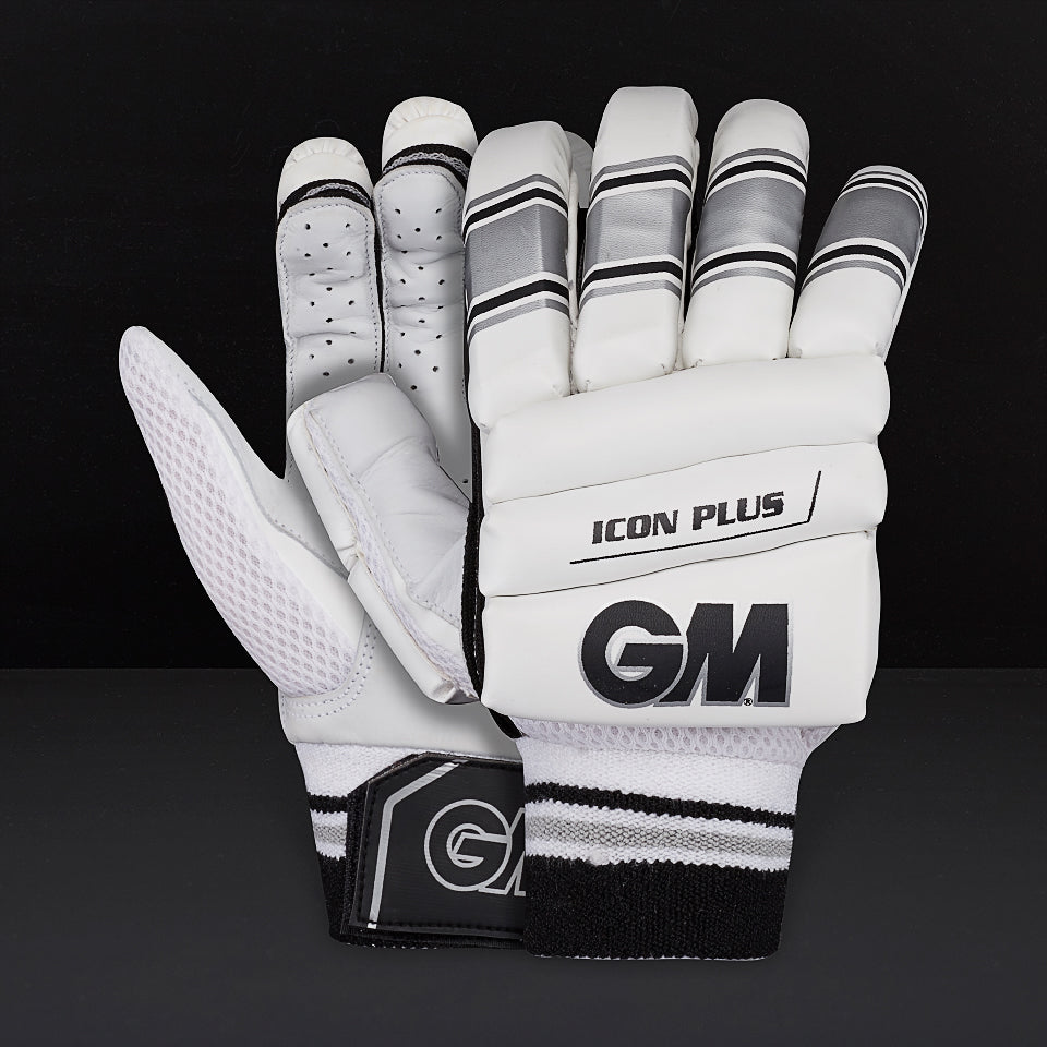 Moore Icon Gunn & Moore Icon Plus RH Batting Gloves - White - Batting Equipment ...