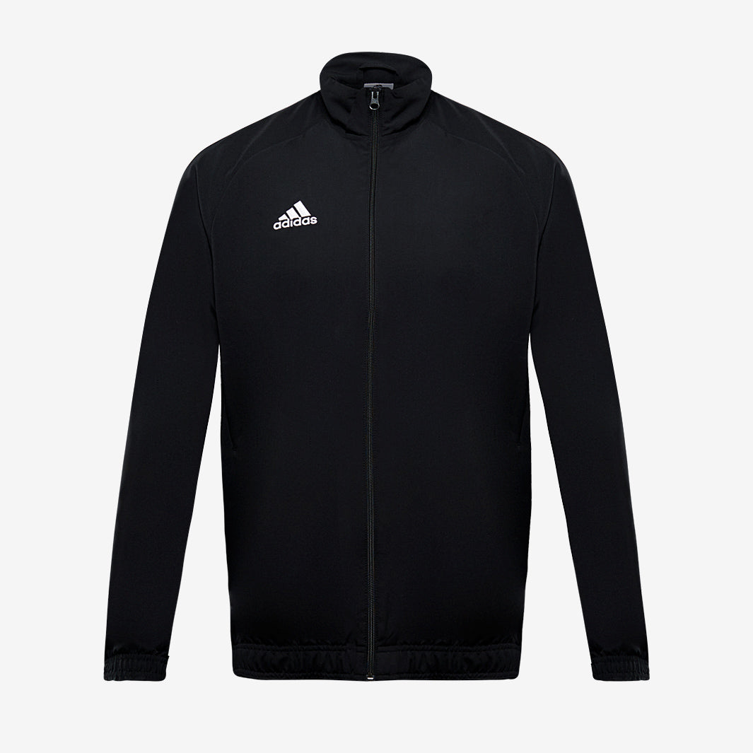 adidas Core 18 Presentation Jacket - Black/White - Mens Football ...